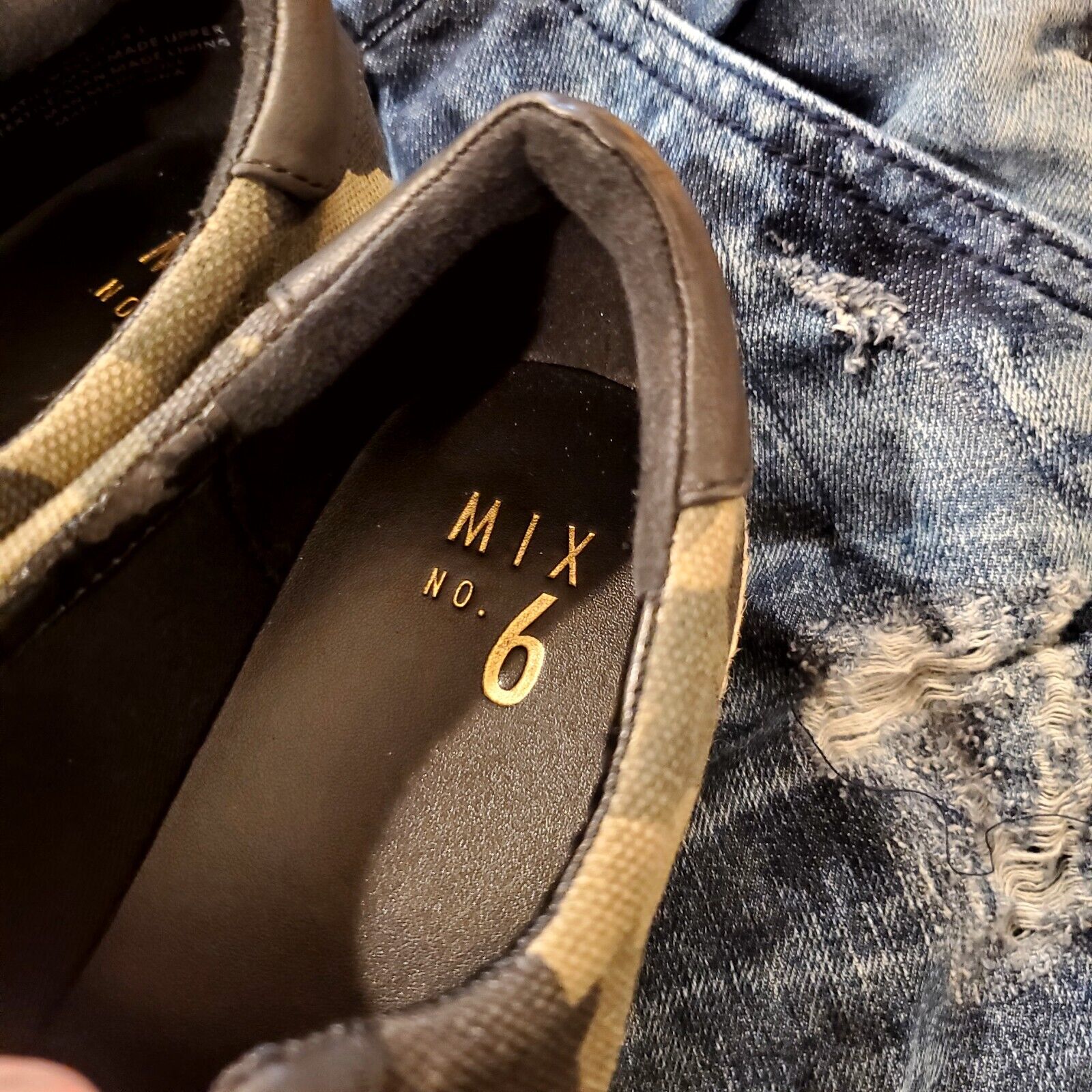 Mix No.6 Platform Camouflage 3 Hook & Loop Strap Espadrille 9.5