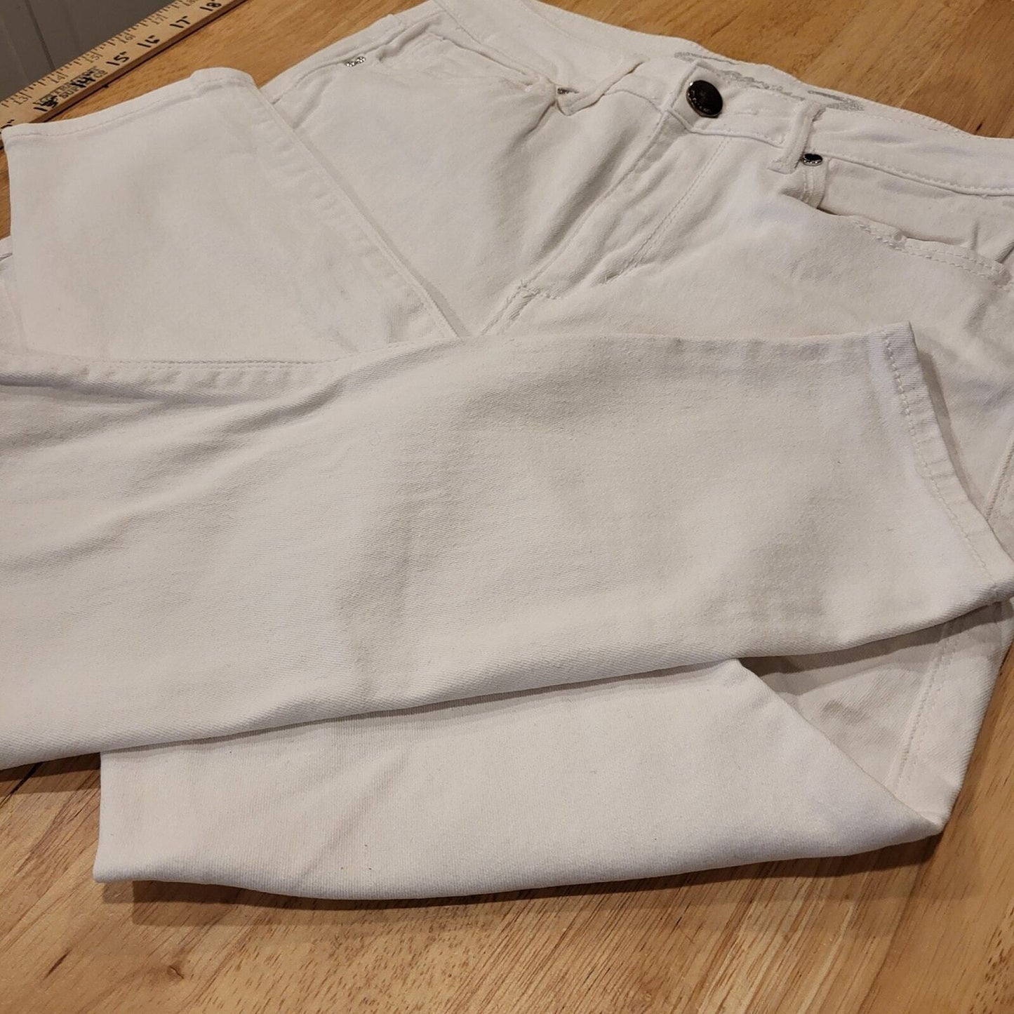 Seven Jeans High Rise Ankle Skinny 10 White 28"