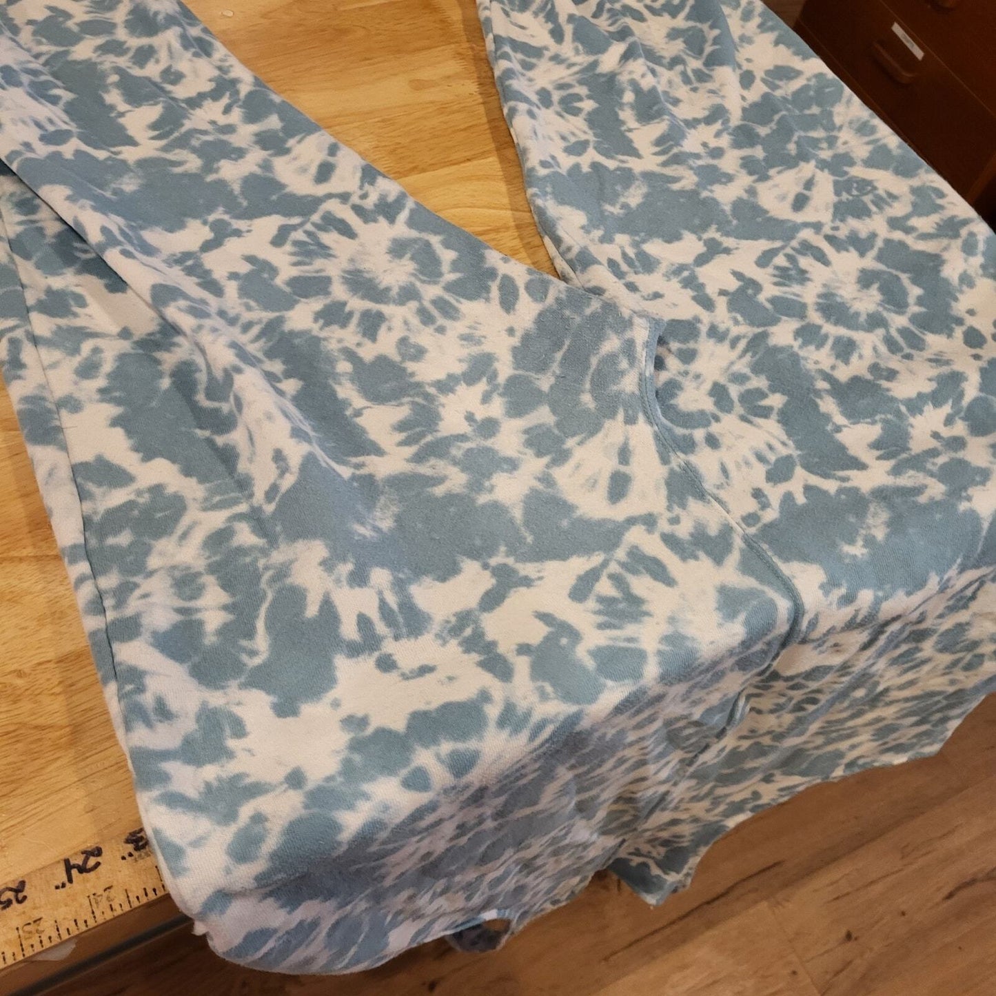 Colsie Blue Tie Dye Jersey Sweatpants Overalls XL 21" P2P (See photo for Spot)
