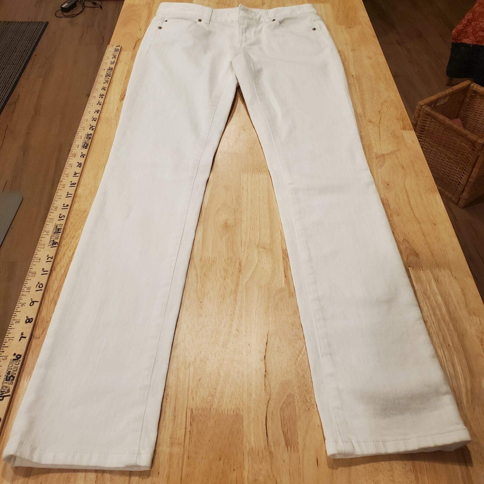 Lilly Pulitzer Lilly Pulitzer White Denim Skinny Jeans Size 2 32" Waist