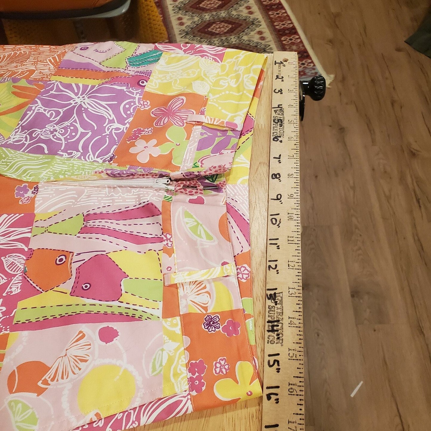 Lilly Pulitzer Colorful Fish & Frog Print Pastel Color Pants Size 6