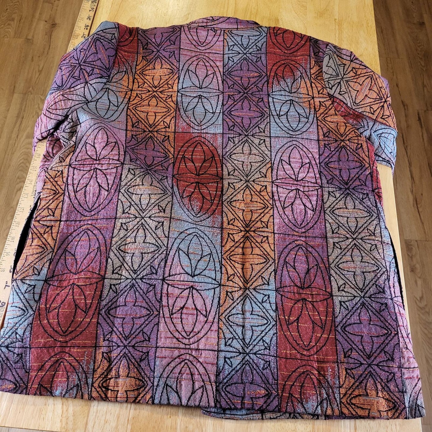 Serengeti Catalog Colorful Stitch Geometric Gold Buttons Quilted Made in India L