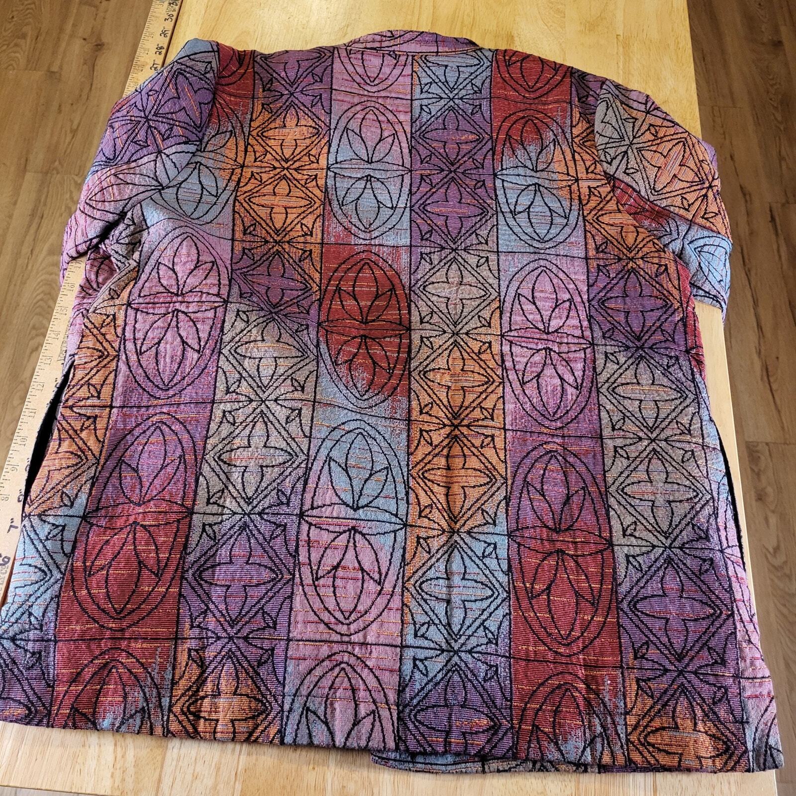 Serengeti Catalog Colorful Stitch Geometric Gold Buttons Quilted Made in India L