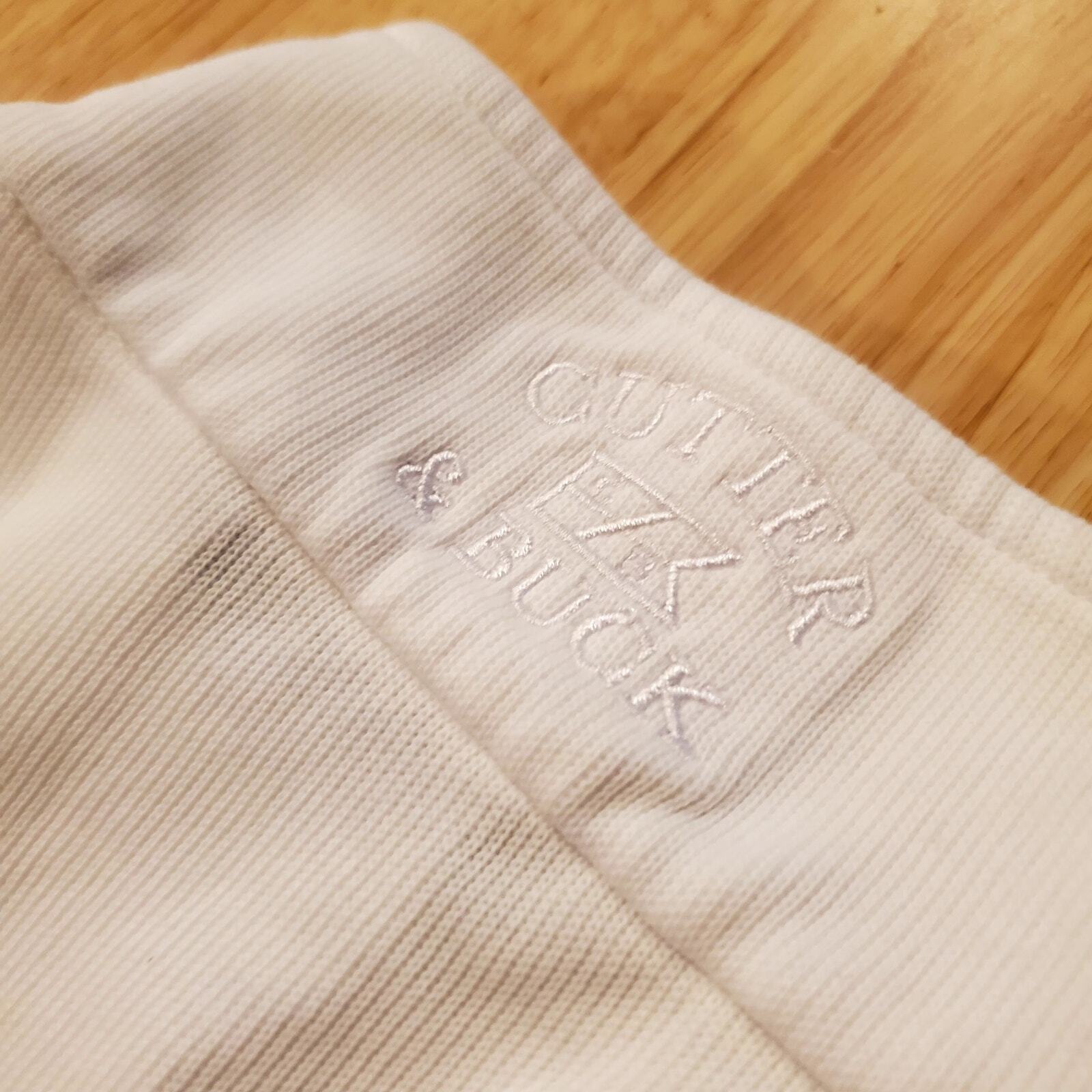 Cutter & Buck Large White 1/4 Zip Pullover Sweatshirt White Golf Highlands NC Lg