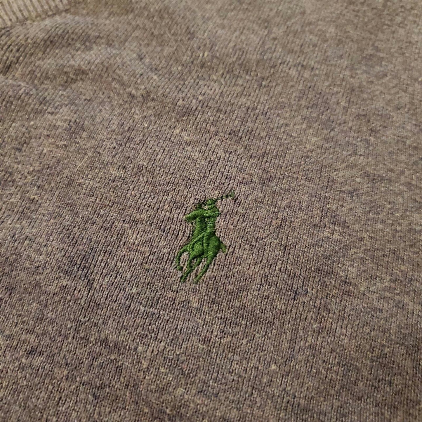 Polo By Ralph Lauren Purple 100% Cotton Light Weight Sweater Large Tight knit 