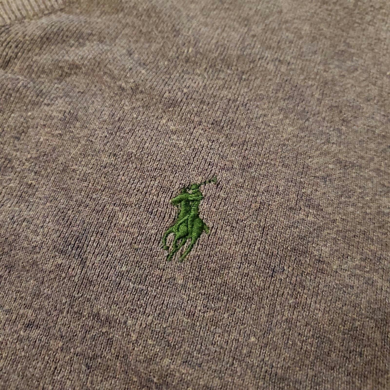Polo By Ralph Lauren Purple 100% Cotton Light Weight Sweater Large Tight knit 