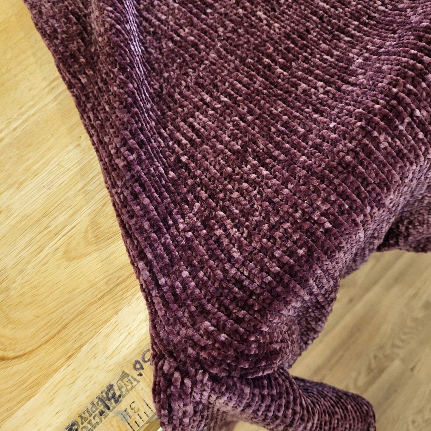 Purple Chenille Knit Sweater Zenana Outfitters XL Soft Lush Oversized 