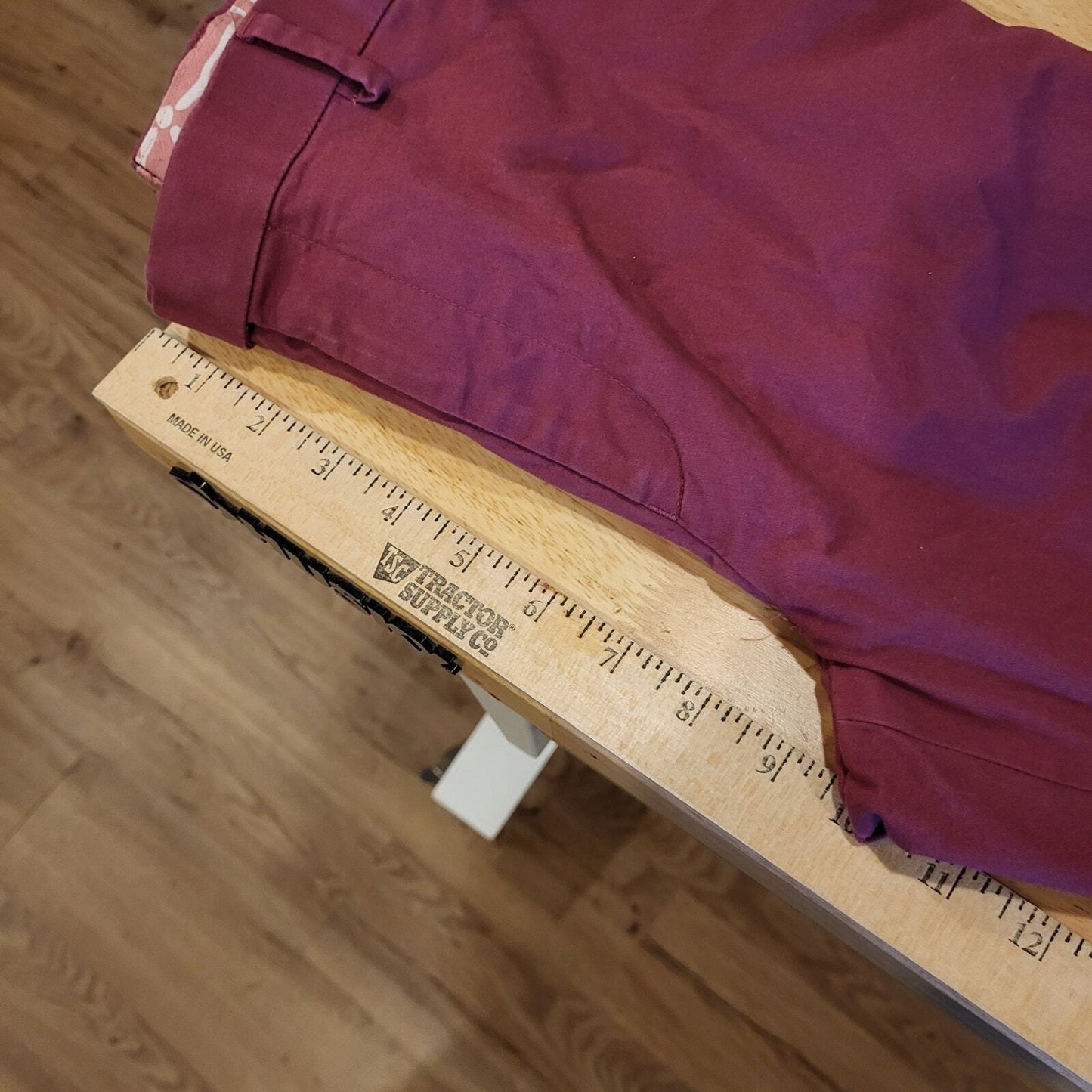   Ralph Lauren 16 Teen Maroon Tuxedo Slacks Side Stripe 28" Waist
