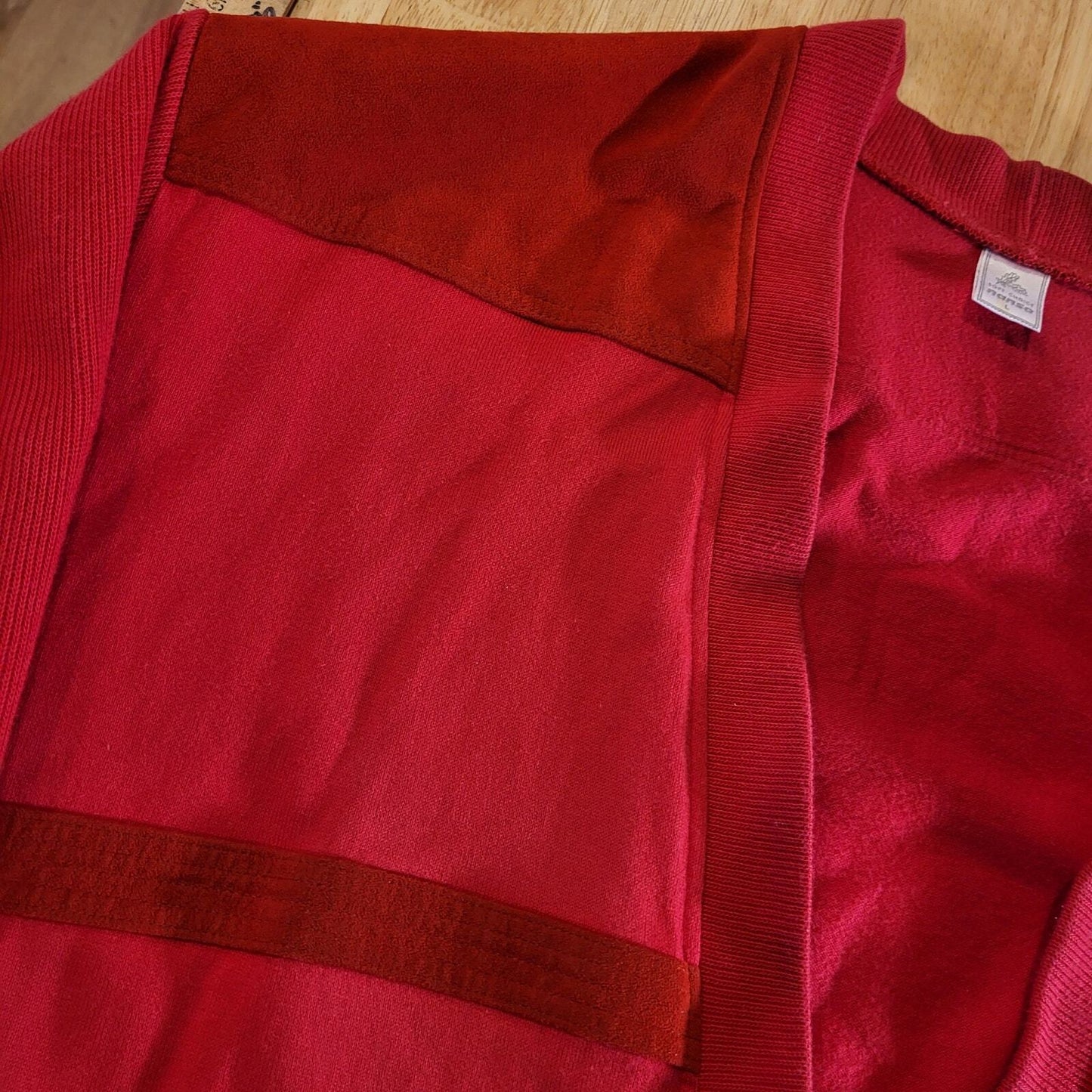 Vintage Nanso Soft Choice Red Cardigan Sweatshirt knit preppy Equestrian mod