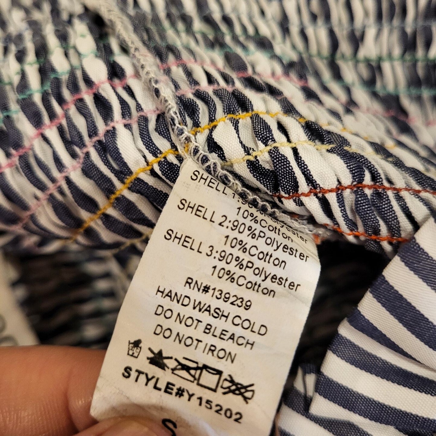 Do+be Sheered Elastic Striped  Tube Top Ruffle Hem Multi-Color 