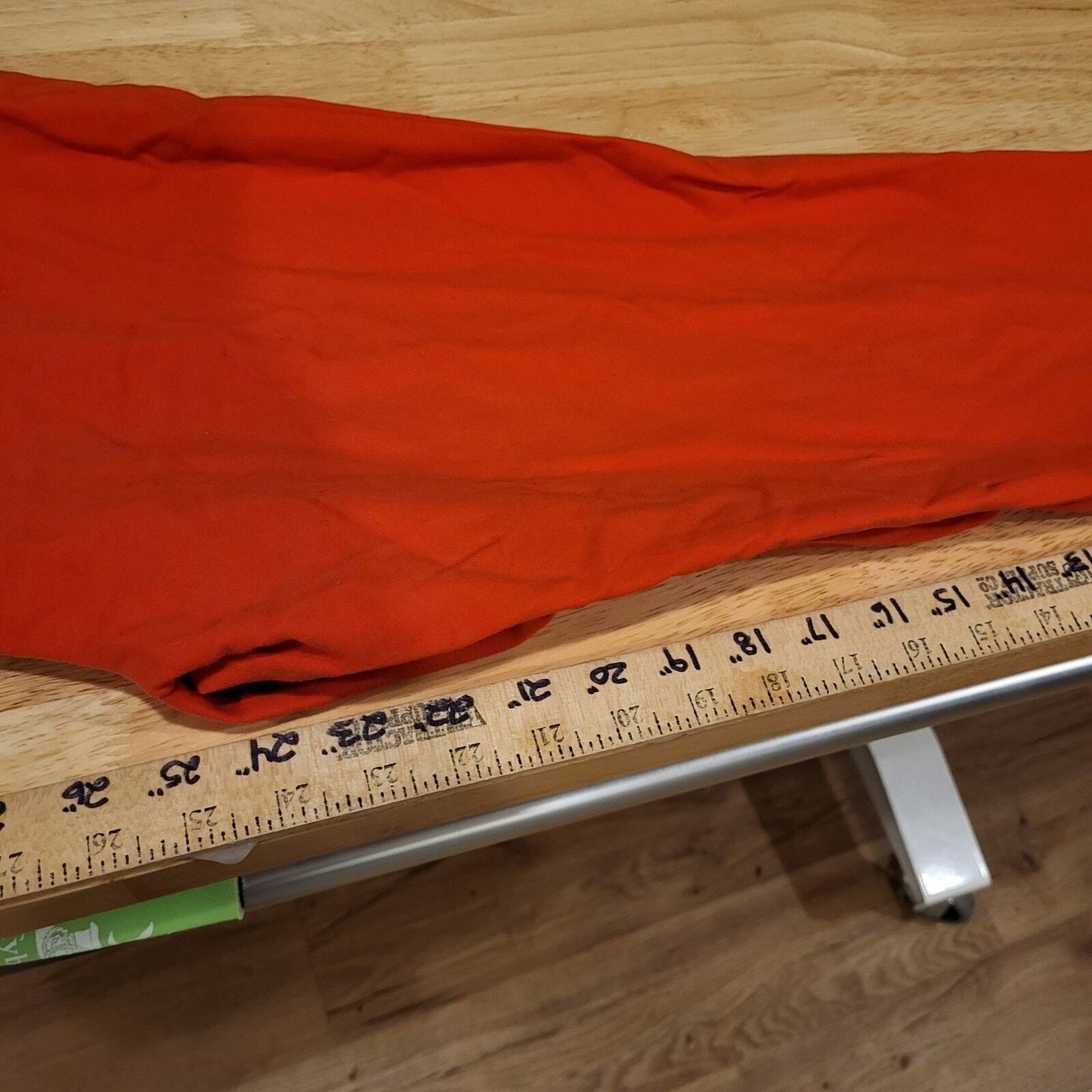 Van Heusen Studio Stretch Cotton Blend Red Trousers 25" Inseam Straight Leg
