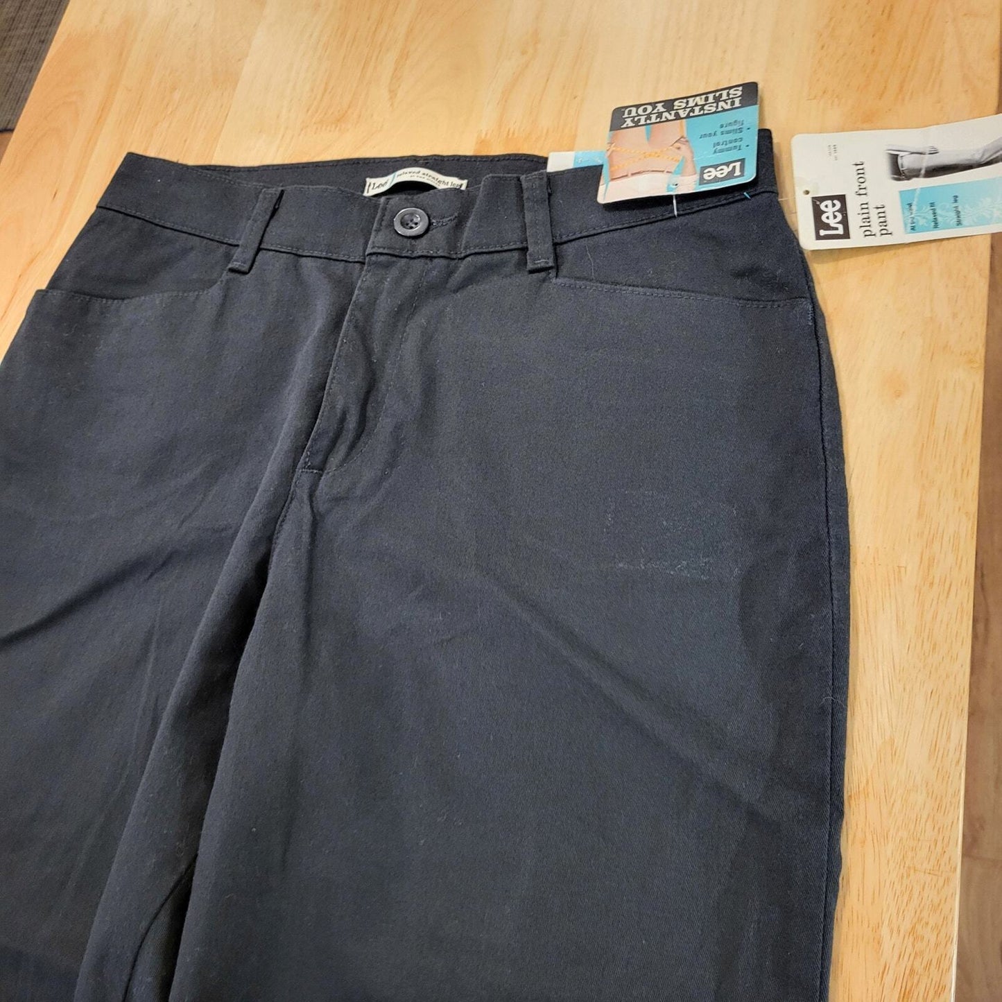 New With Tag Plain Front Stretch Vintage Lee Jeans Relaxed Straight 10/M