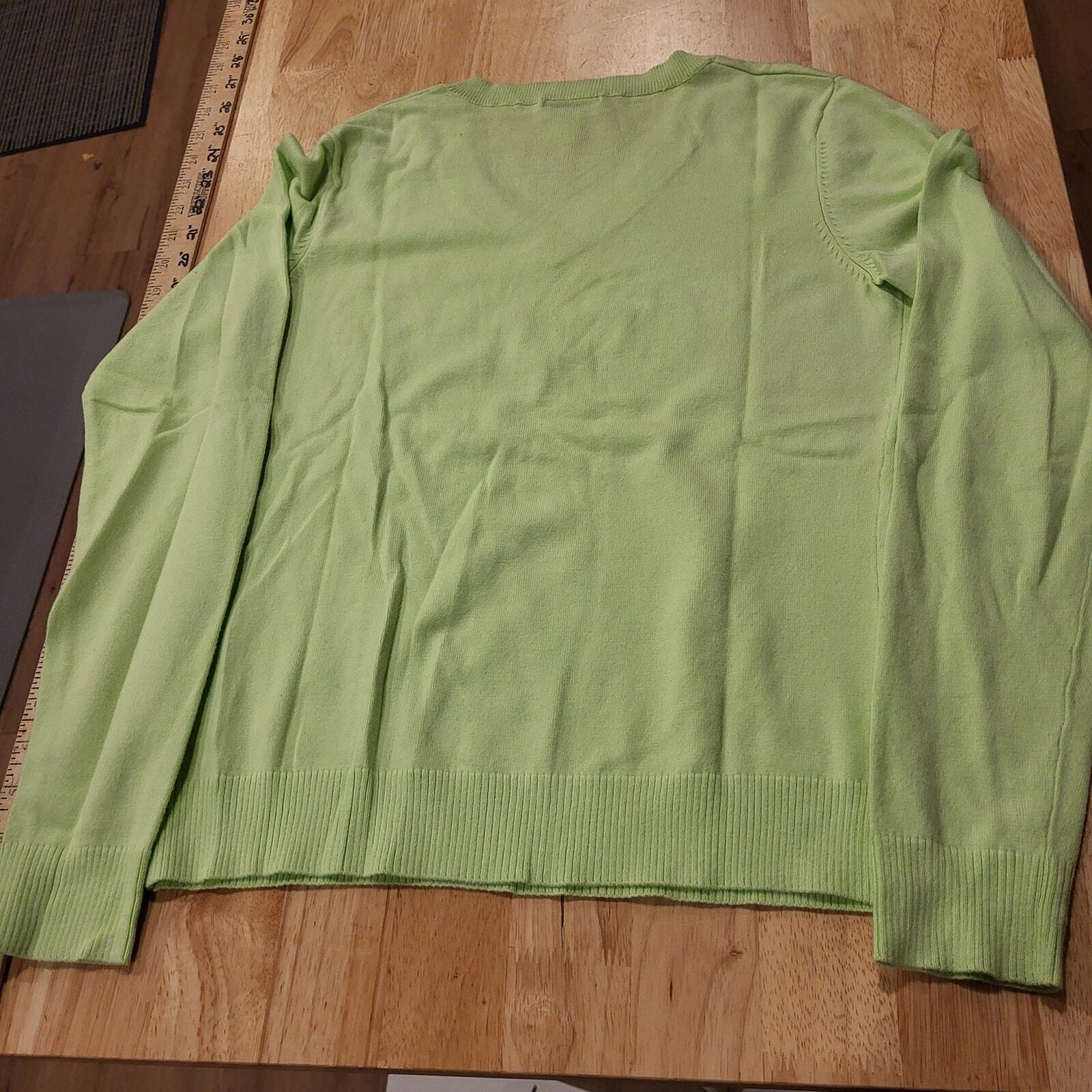 Lilly Pulitzer Lot of 2 Pink & Green Cotton Blend V Small Neck Sweaters 