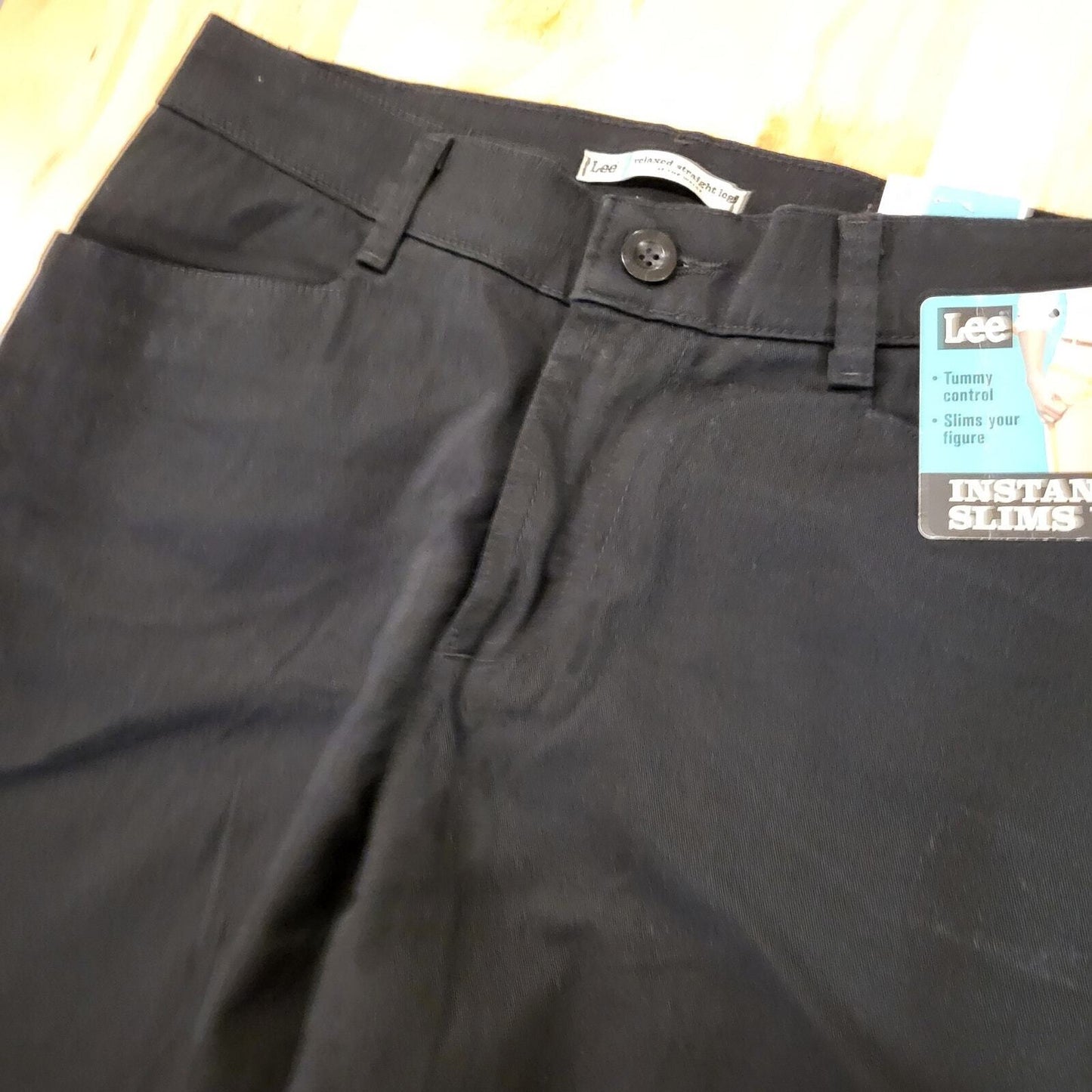 New With Tag Plain Front Stretch Vintage Lee Jeans Relaxed Straight 10/M