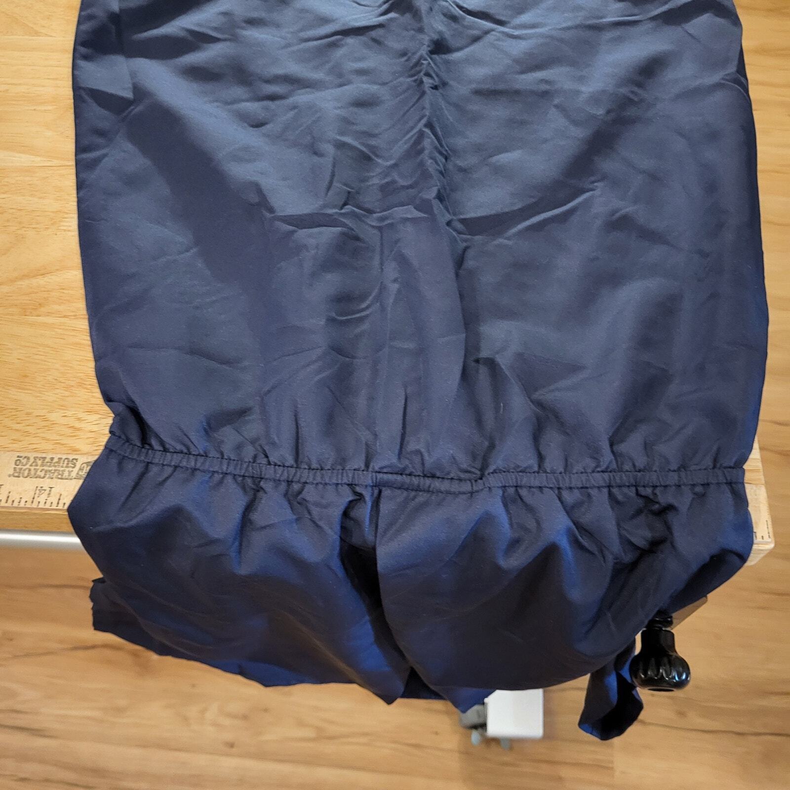 American Apparel Navy Blue XS Classic Girl Dress Cap Sleeve V Neck Mini