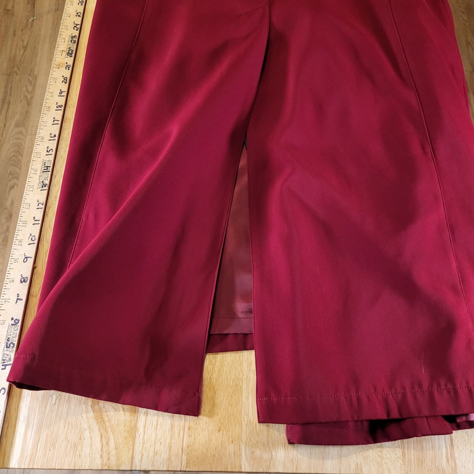 Preston & York Red Hooded Trench Removable Lining Size 6 24" P2P