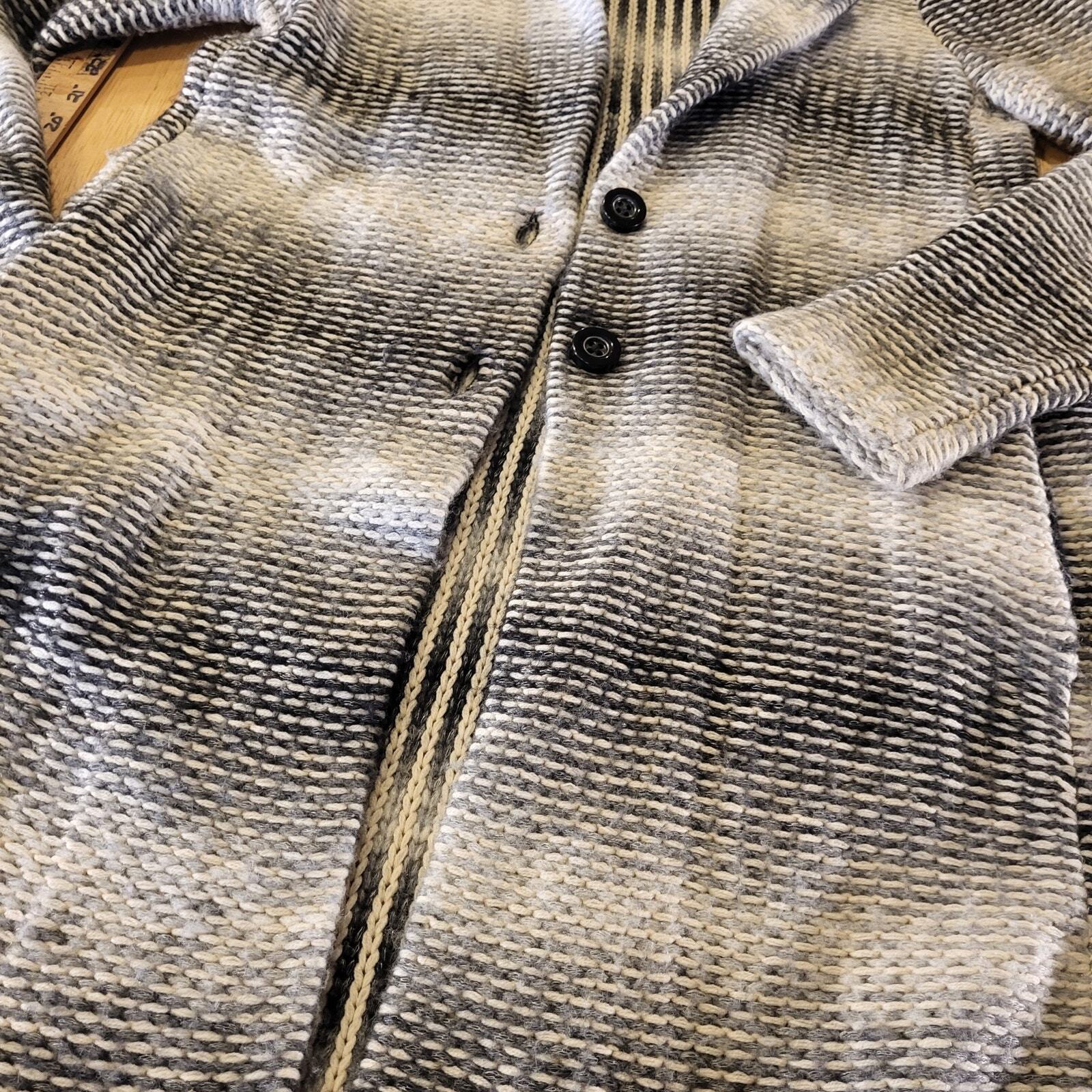 Lucky Brand Knit Trench Sweater Medium 18" Pit to Pit  32" long
