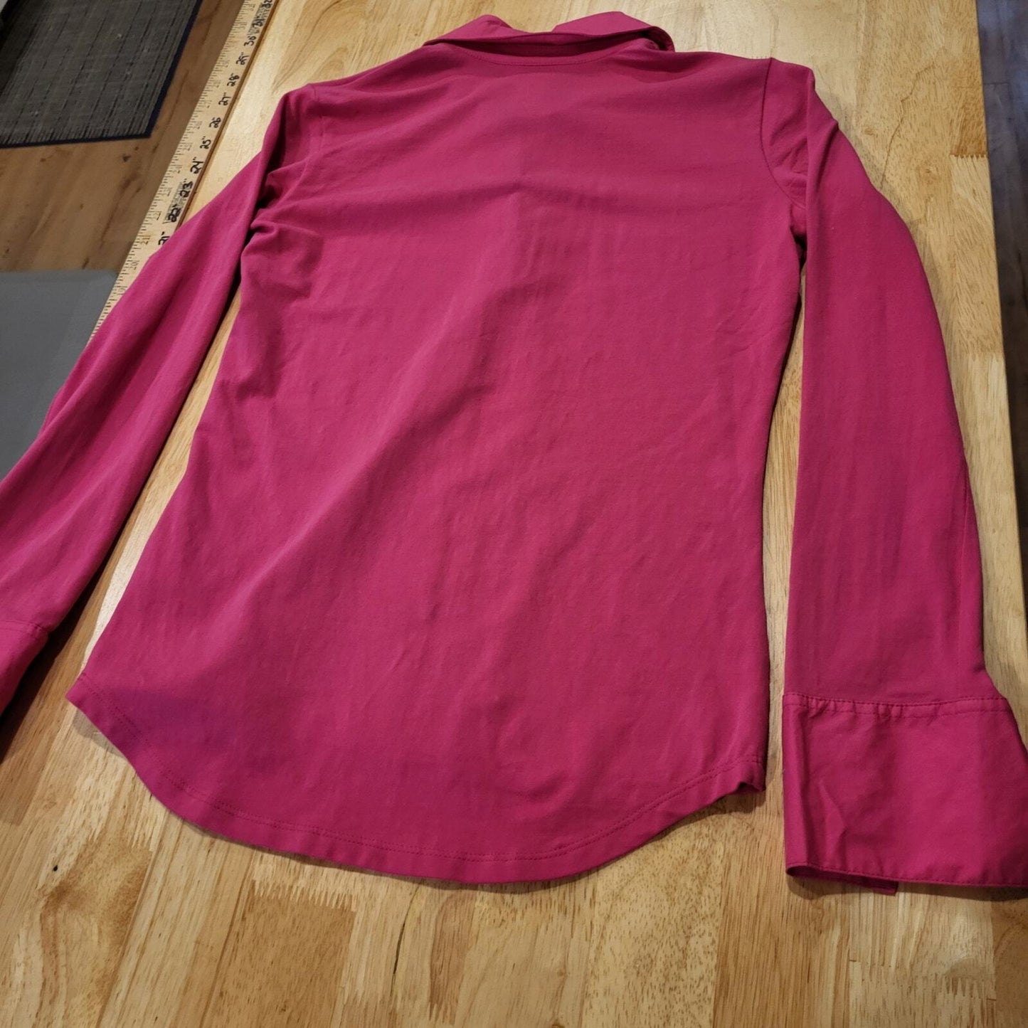 Lilly Pulitzer Pink Long Sleeve Golf Polo contrast detail small