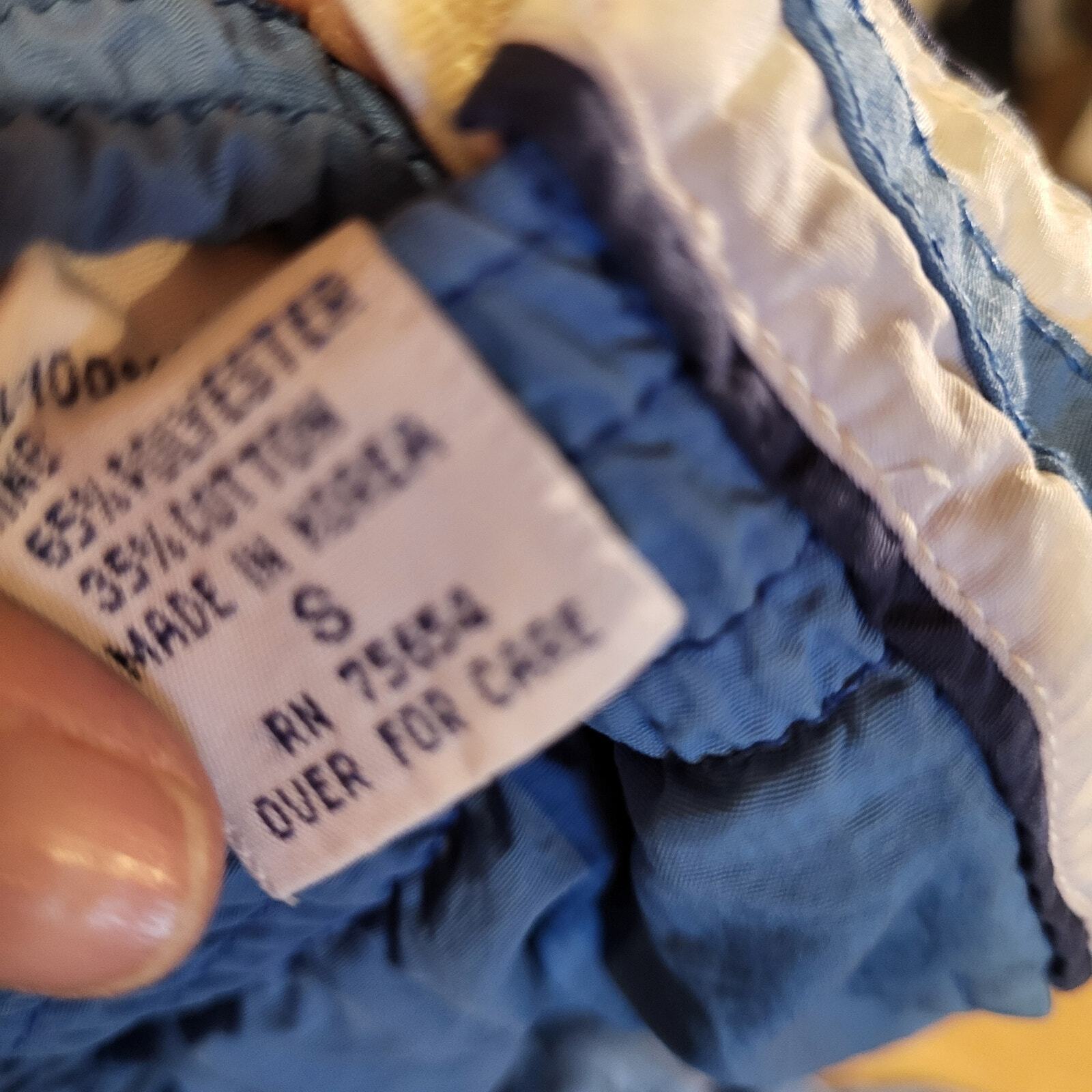 Vintage Abercrombie & Fitch Blue Breakaway Snap Windbreaker Jersey Lined Pants S