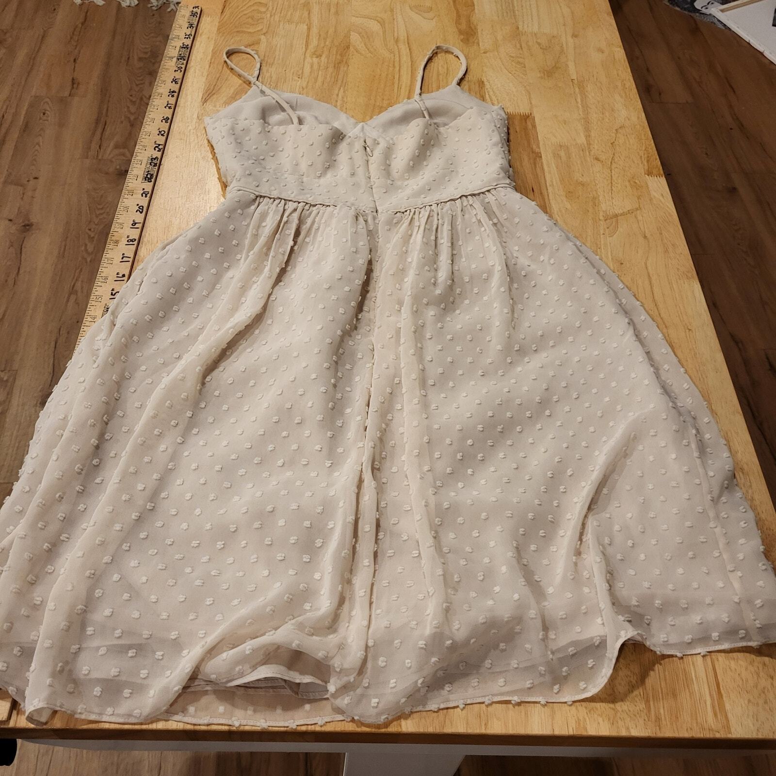 Cream J. Crew Size 0 Strappy Mini Dress  16" Pit 2 Pit  26" Waist