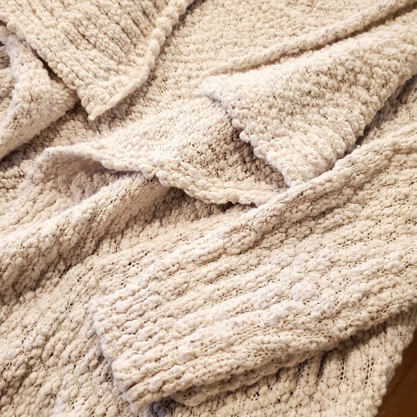 Beige Tissue Hem Chunky Knit Altar'd State Cardigan Sweater Chunky 