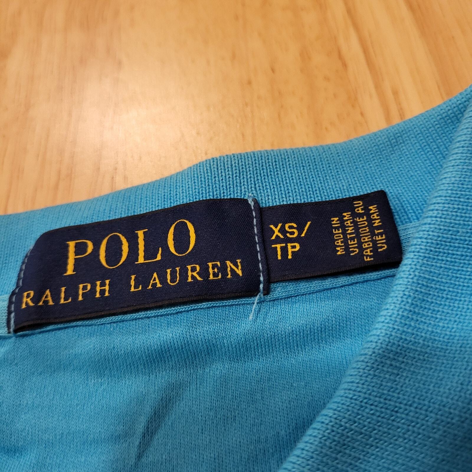 Polo Ralph Lauren Women's XS Blue Short Sleeve Polo 16" Pit to Pit