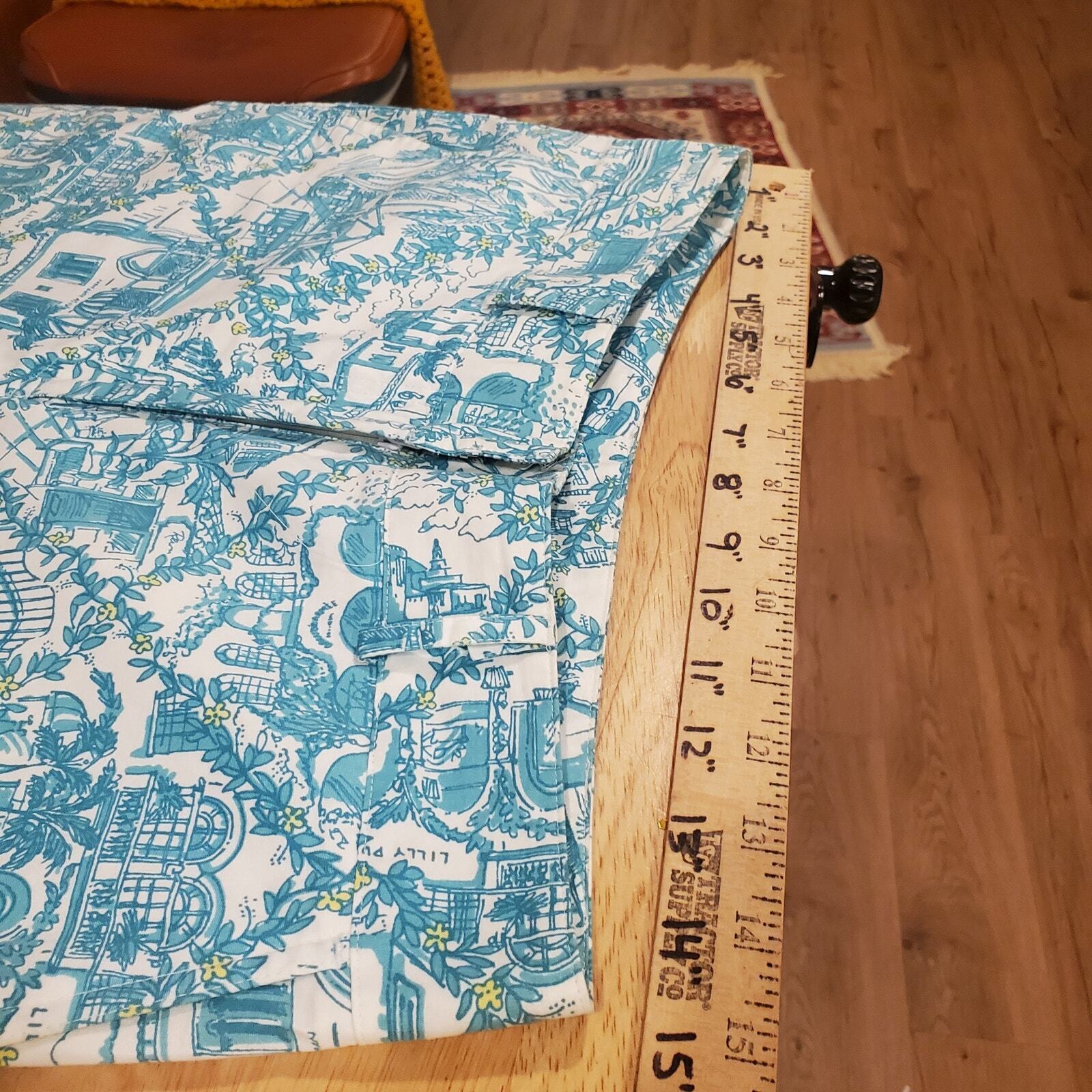 Lilly Pulitzer Blue Toile Golf Pants Ankle Size 4