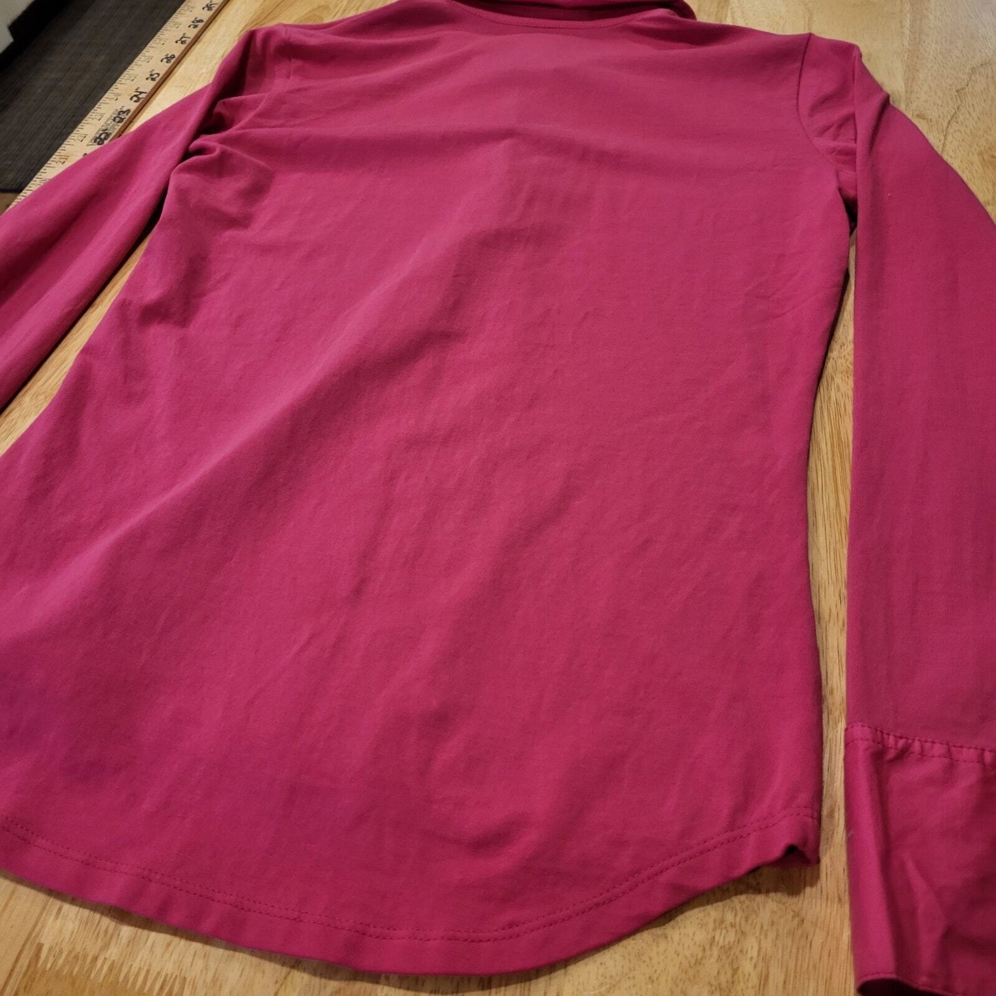 Lilly Pulitzer Pink Long Sleeve Golf Polo contrast detail small