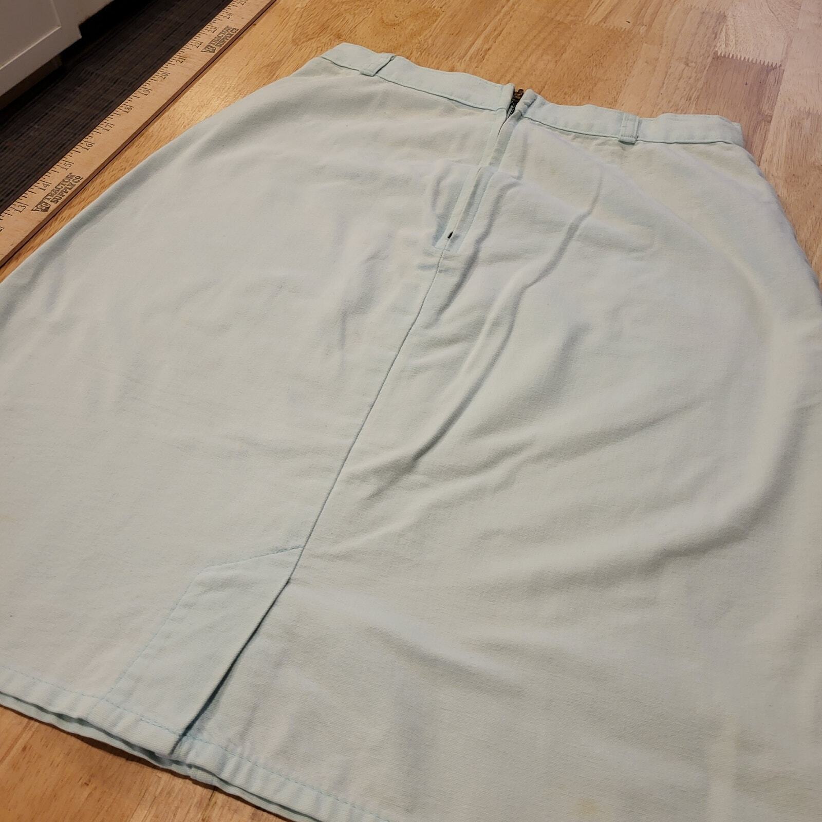 Vintage Cherokee denim baby blue denim pencil skirt 26" Waist