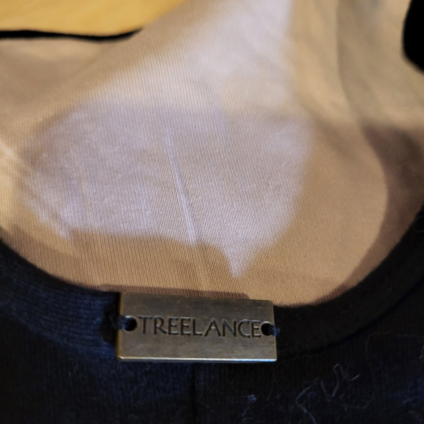 Treelance Black Spaghetti Strap Full Body Black Leotard Organic Cotton Spandex 