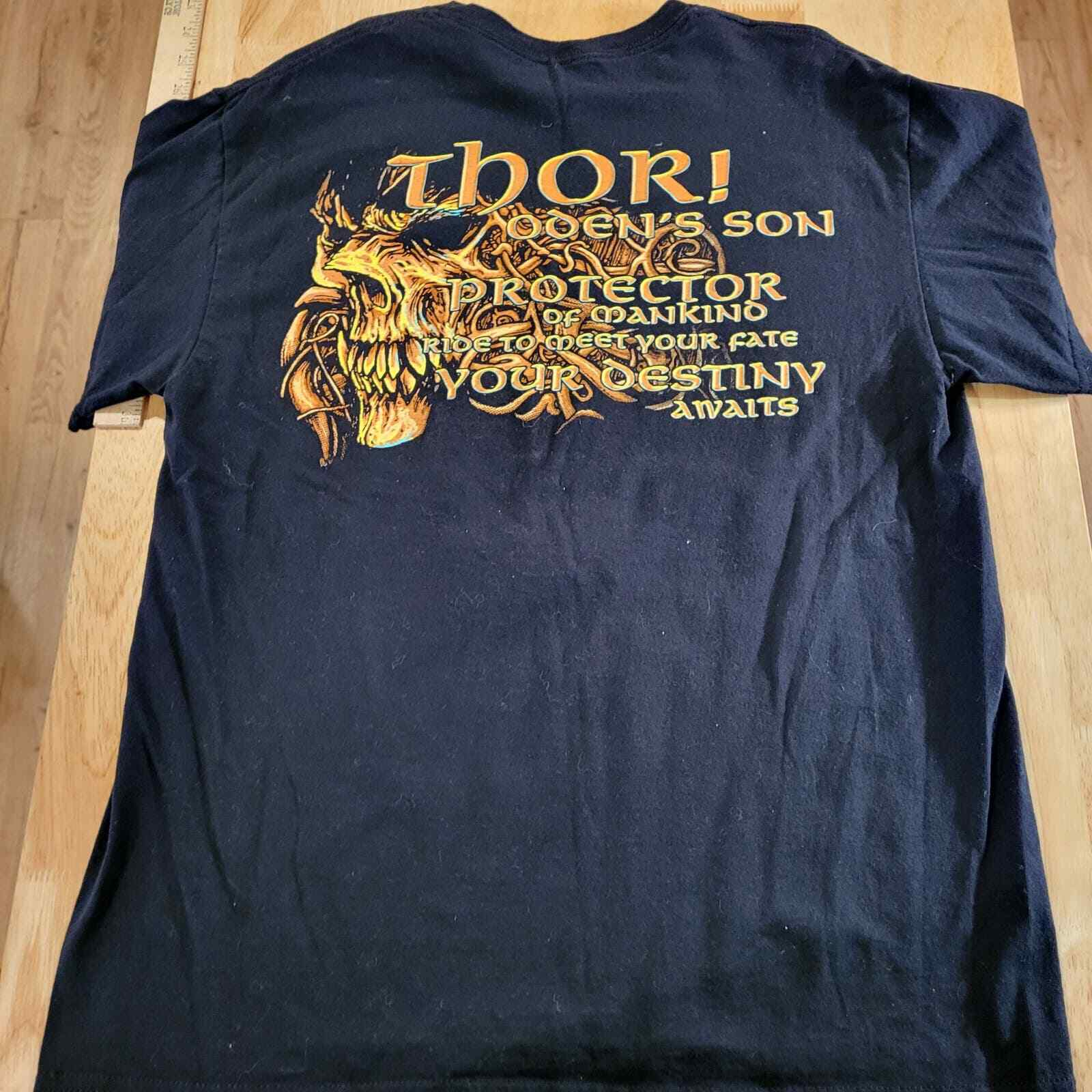 Black Amon Amarth Thor Odin Son Band Tshirt M