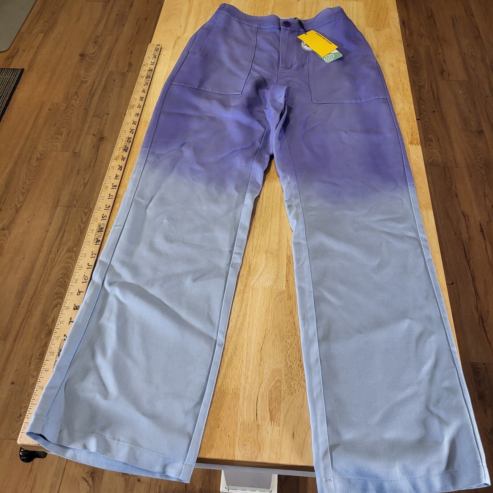 NWT Urban Outfitters x BOBBLEHAUS Purple/Blue Ombre Deadstock Tencel Twill Pants