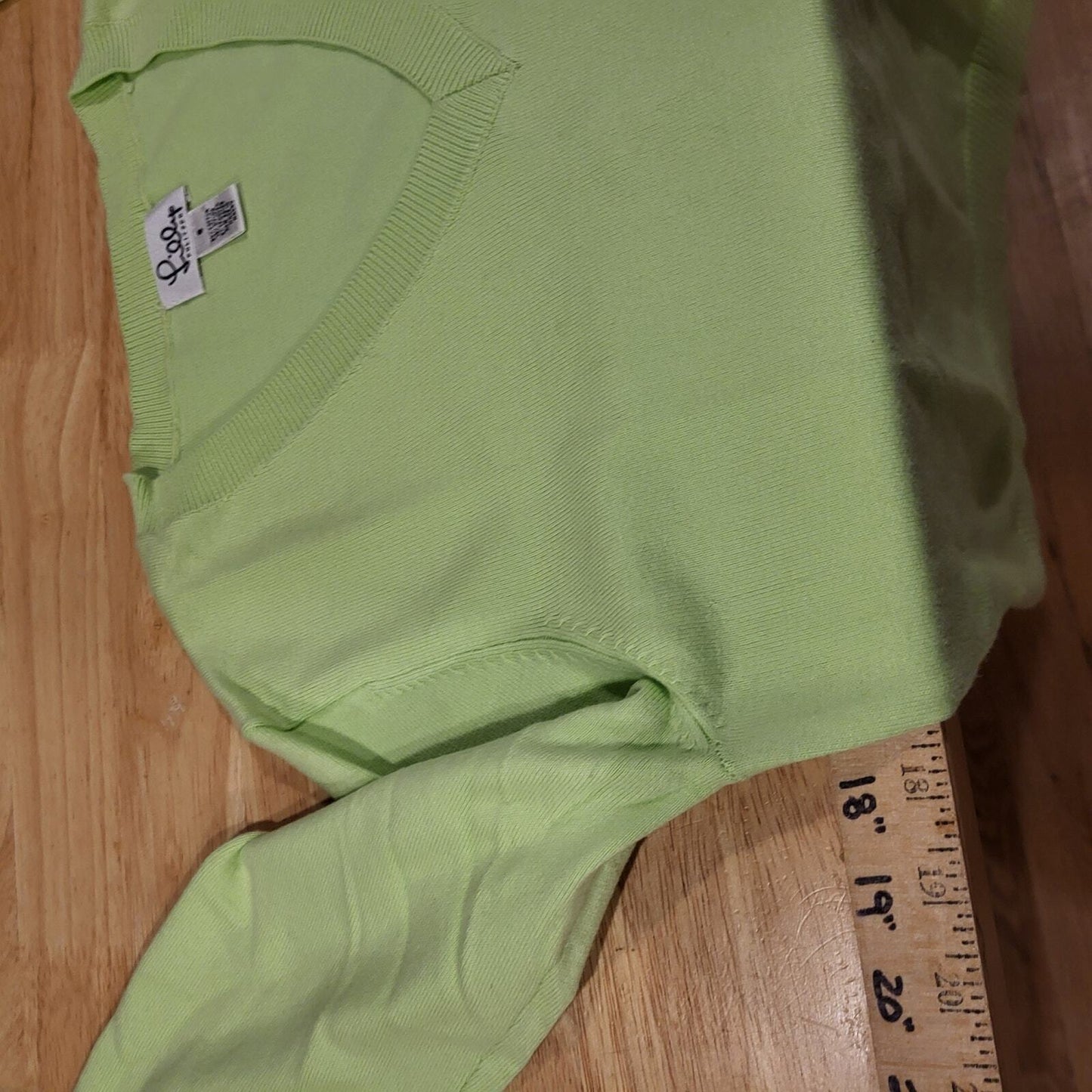 Lilly Pulitzer Lot of 2 Pink & Green Cotton Blend V Small Neck Sweaters 