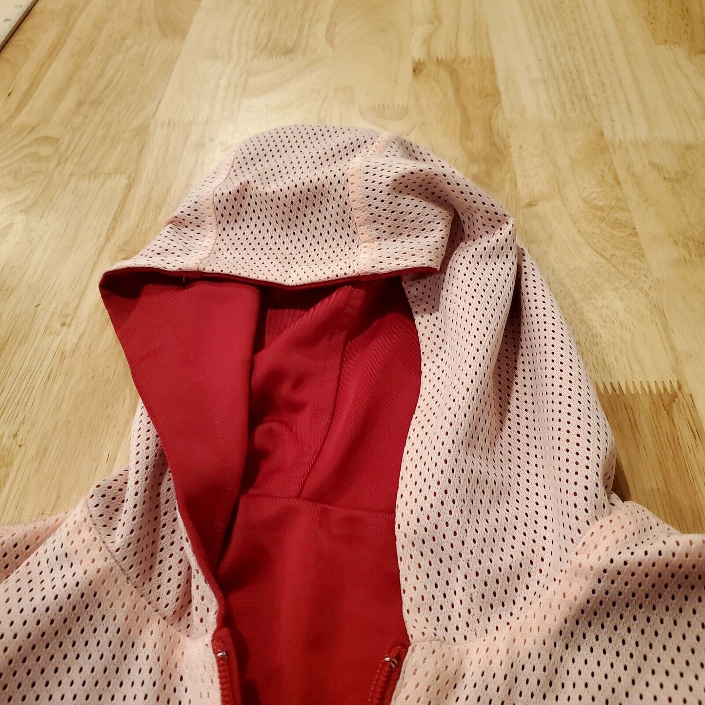 Nike Pink & Red Reversible Zip Front #82 Track & Field Jacket Running 