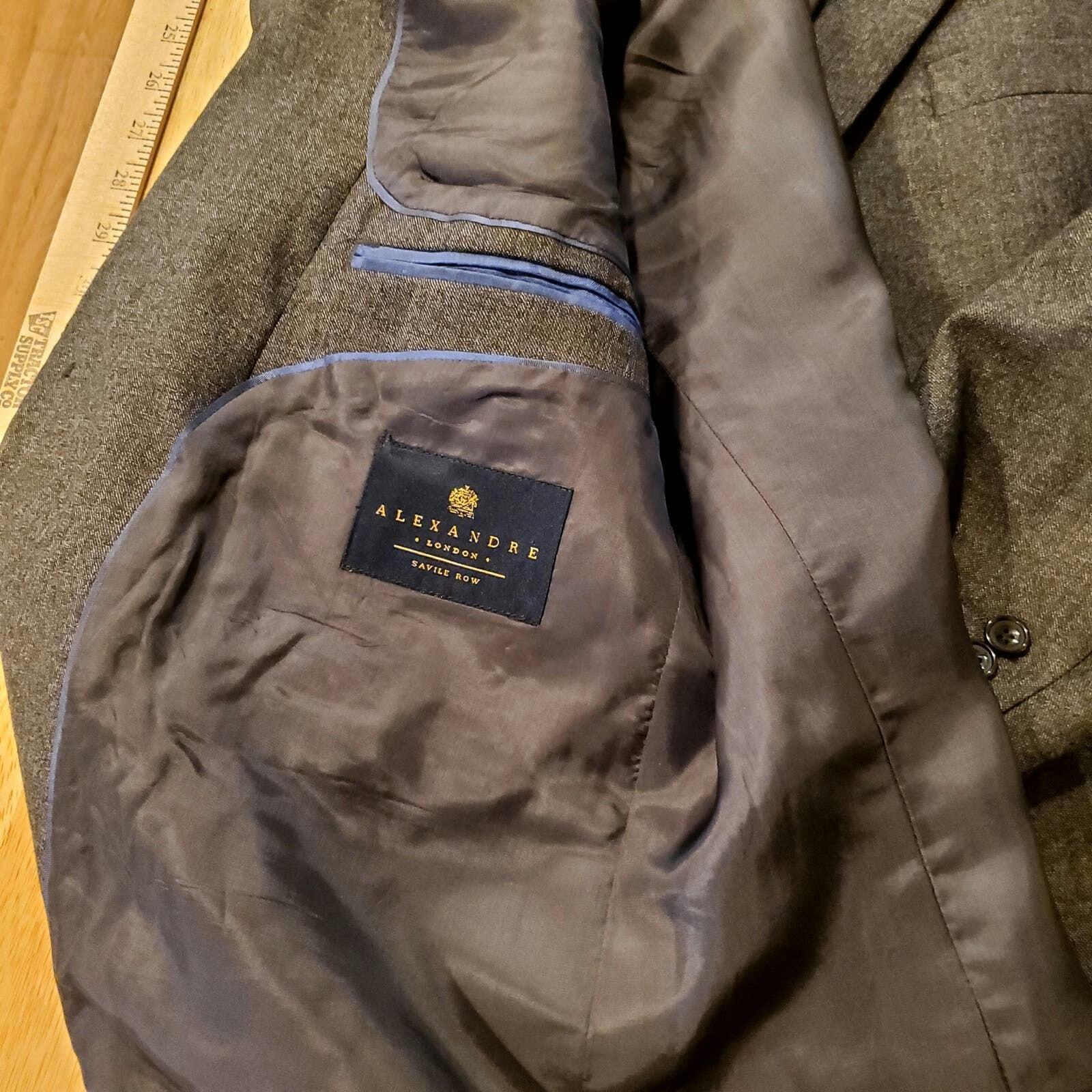 Alexandre London Savile Row Suit Jacket 22" pit to pit 30" shoulder to hem