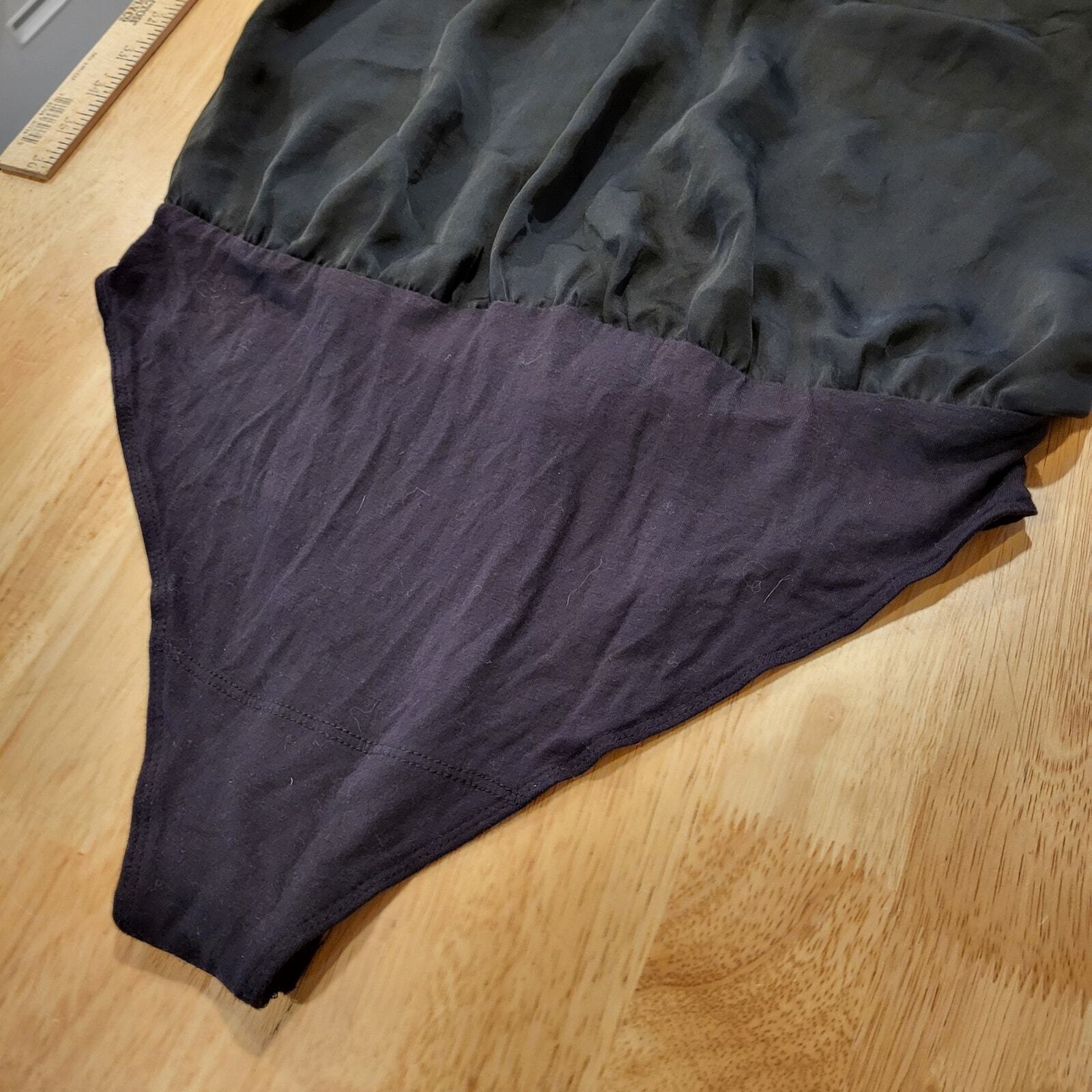 Abercrombie & Fitch Spaghetti Strap Black billowy body suit Medium keyhole 