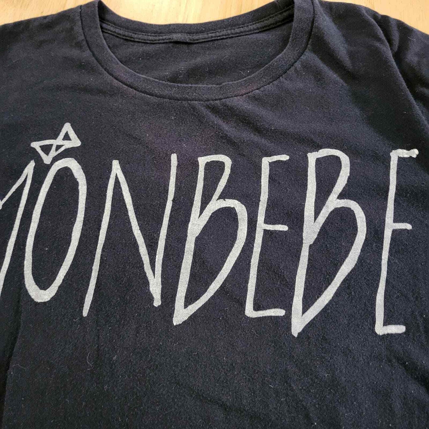 French Korean Mon Bebe Black Tshirt 