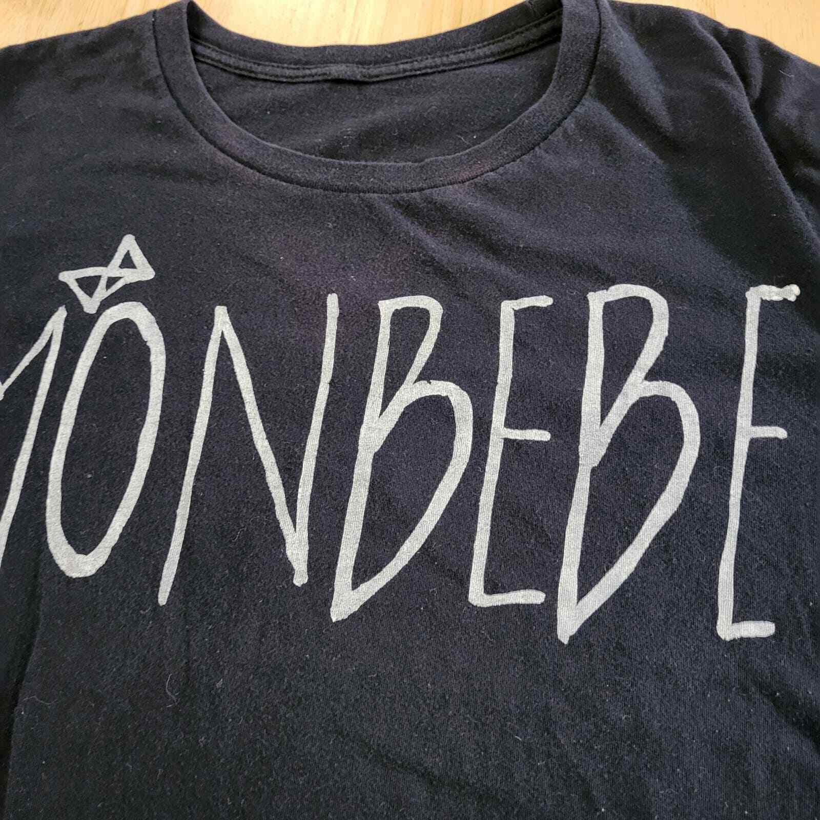 French Korean Mon Bebe Black Tshirt 