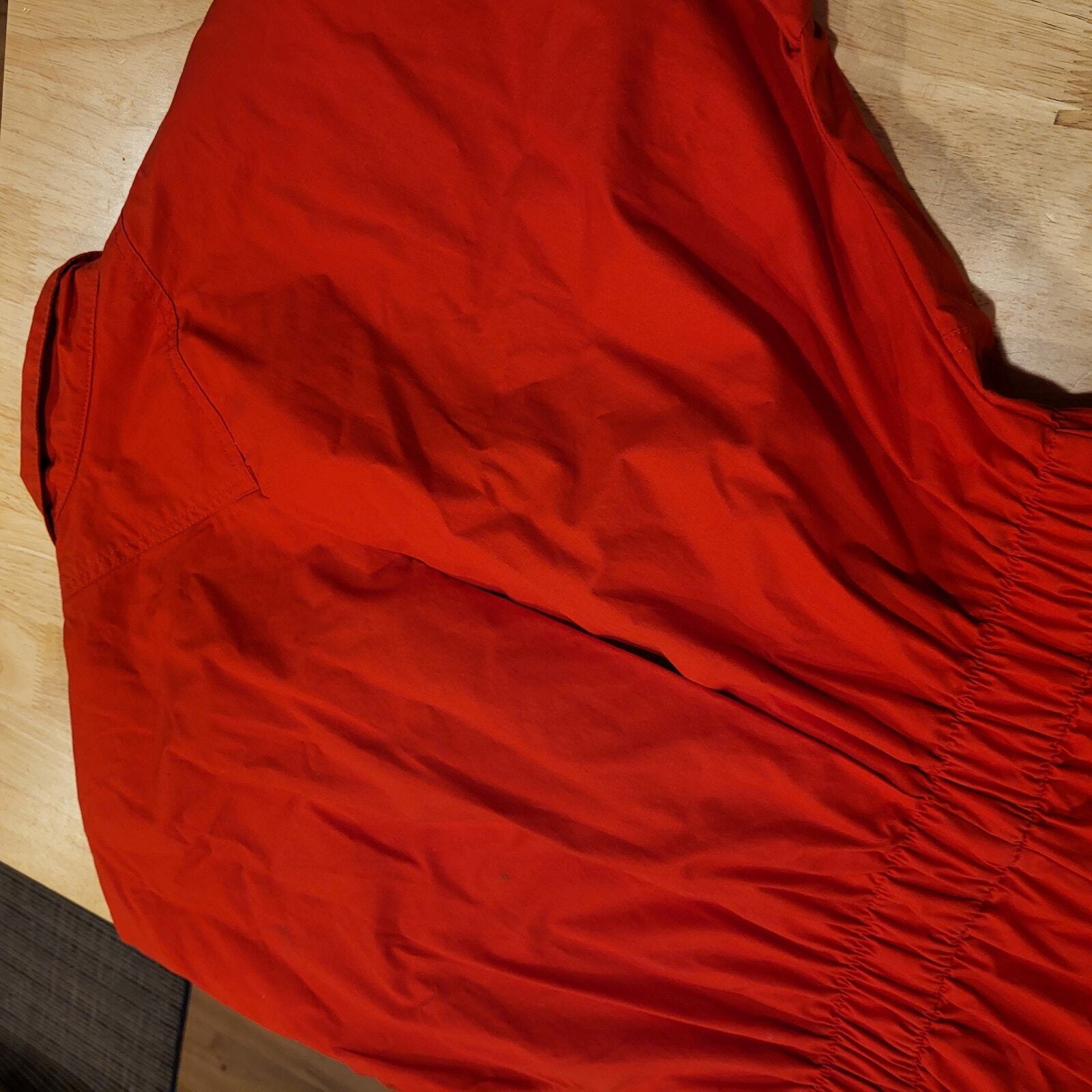 Vintage Red Saint Germain Paris Jumpsuit Elastic Waist Zip 28"-38" Waist