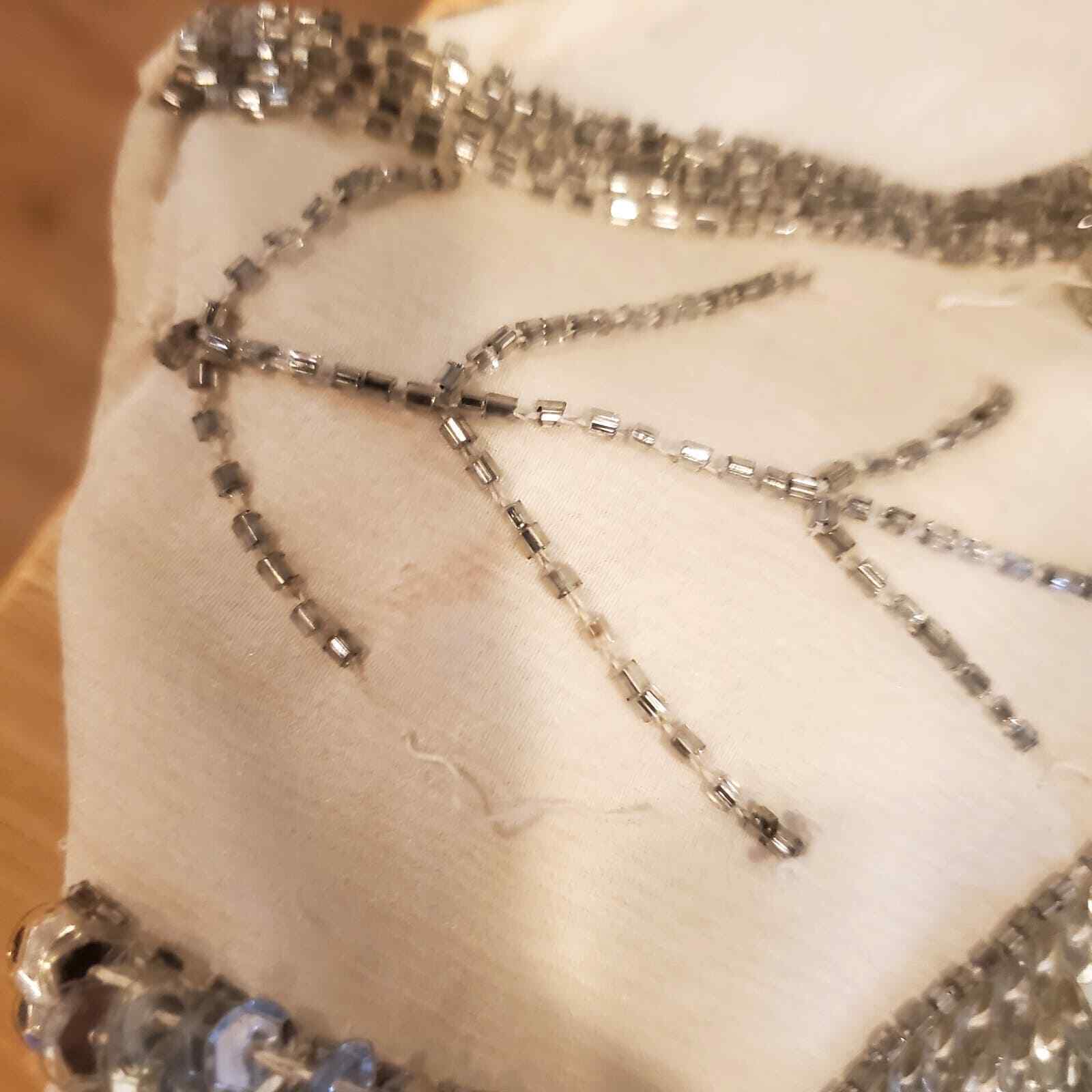 Silver Fish Scale Beaded White Silk Blouse 