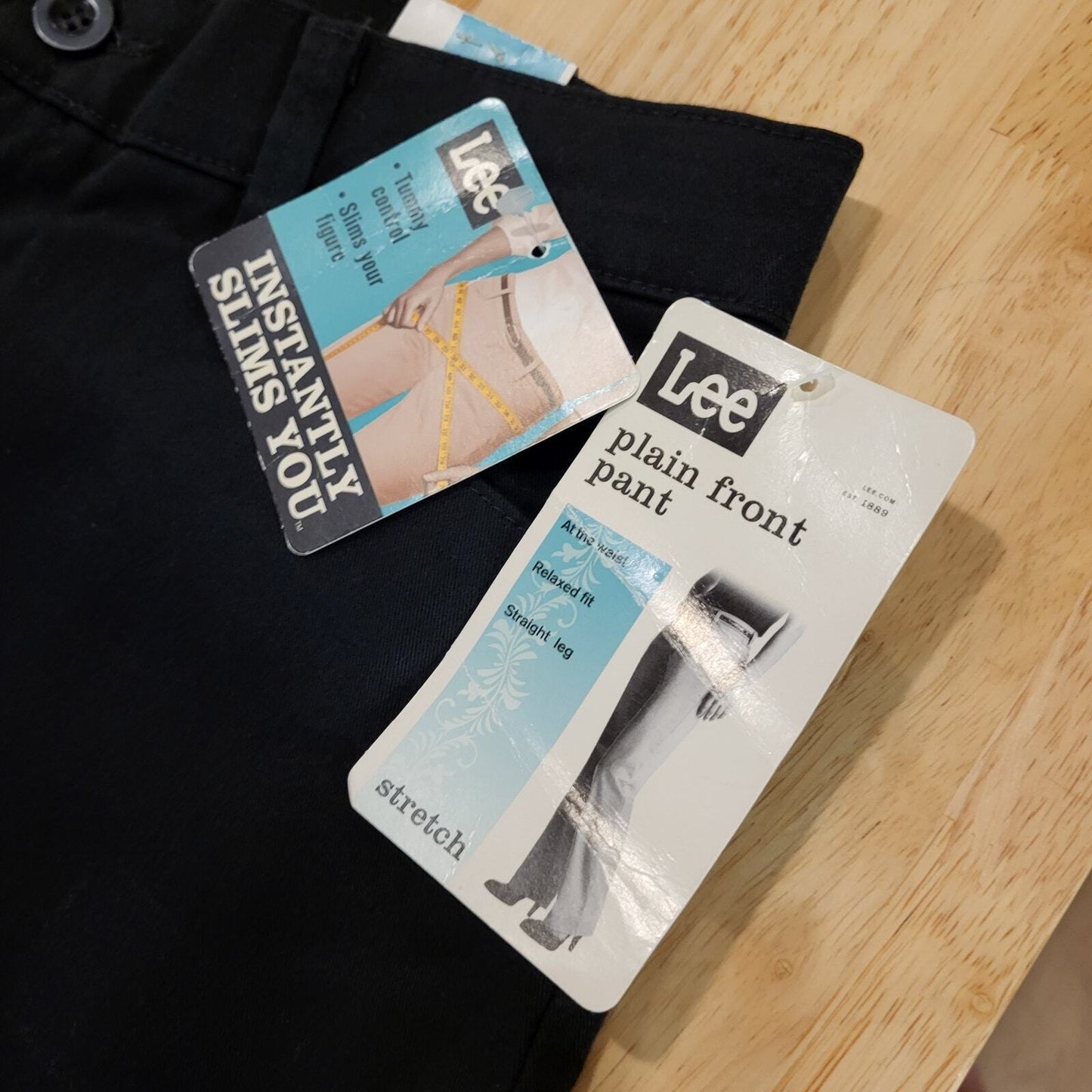 New With Tag Plain Front Stretch Vintage Lee Jeans Relaxed Straight 10/M