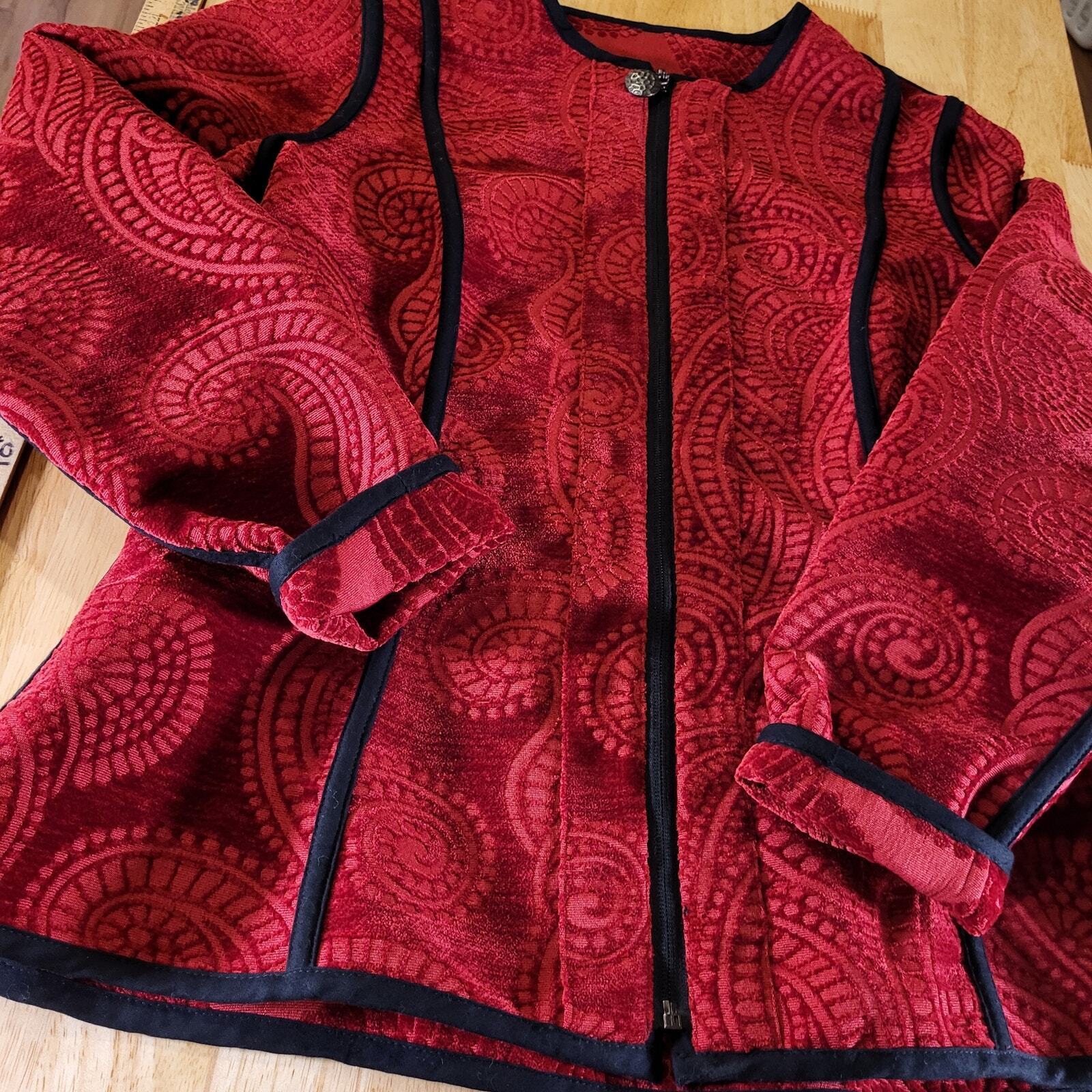 Trimdin Firenze Collection Scarlet Made In USA Medium Reversable 