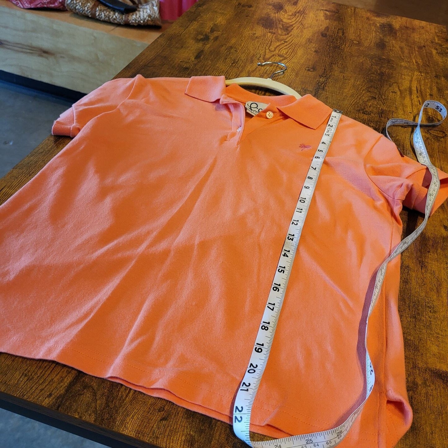 Lilly Pulitzer Peach Salmon Lilly Pulitzer Golf Polo Cotton Size Small 18" P2P