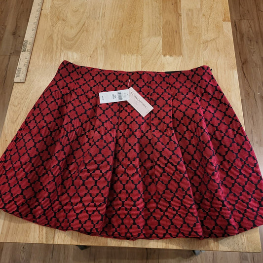 NWT Banana Republic Factory Skater Skirt Pink Fuscia Mini Pleated 12p