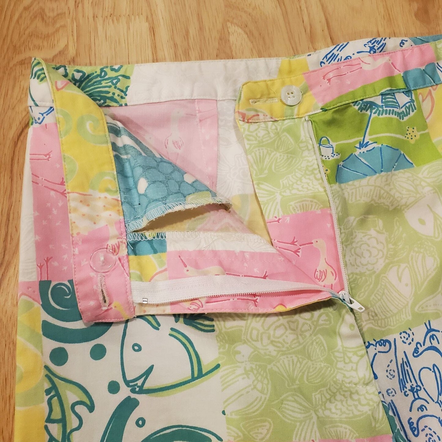 Lilly Pulitzer checkered fish pants