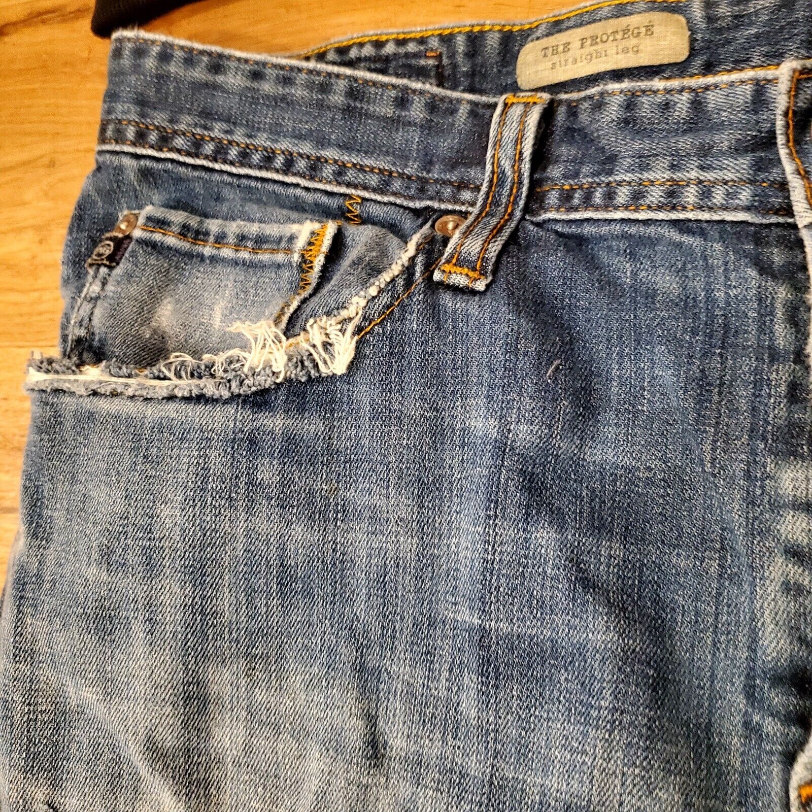 Adriano Goldschmied Jeans The Protege Straight Leg 36x32 Made in the USA 