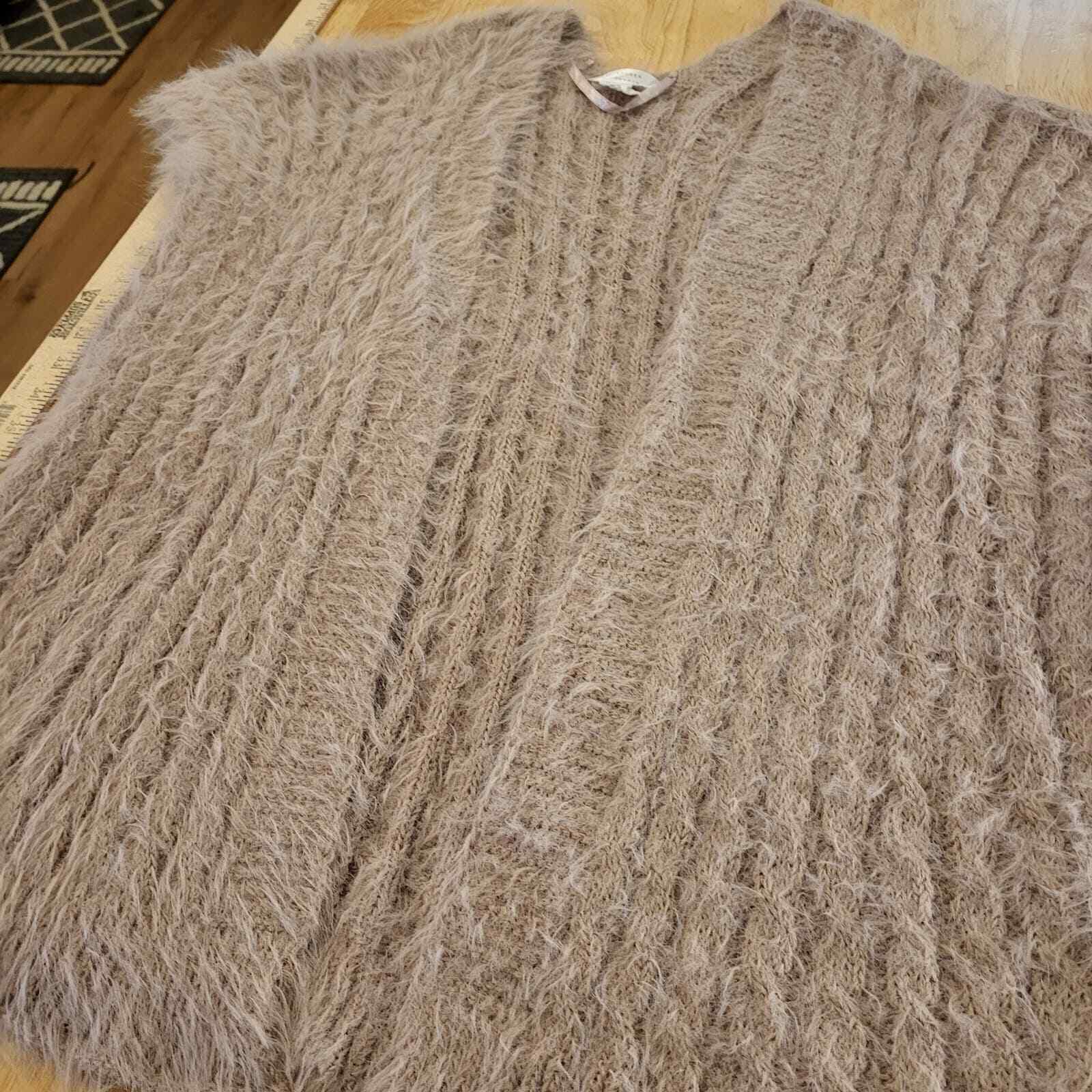 Lauren Conrad Pink Baletcore Fuzzy Sleeveless Cardigan 1 Size