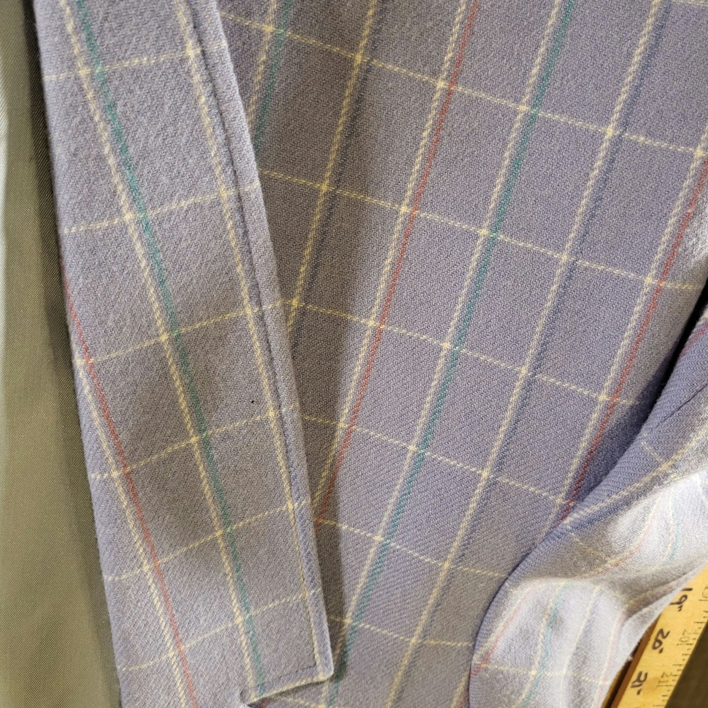 Miss Pendleton Lavender Purple Made is U.S.A. Wool Plaid Coat Sz 12 