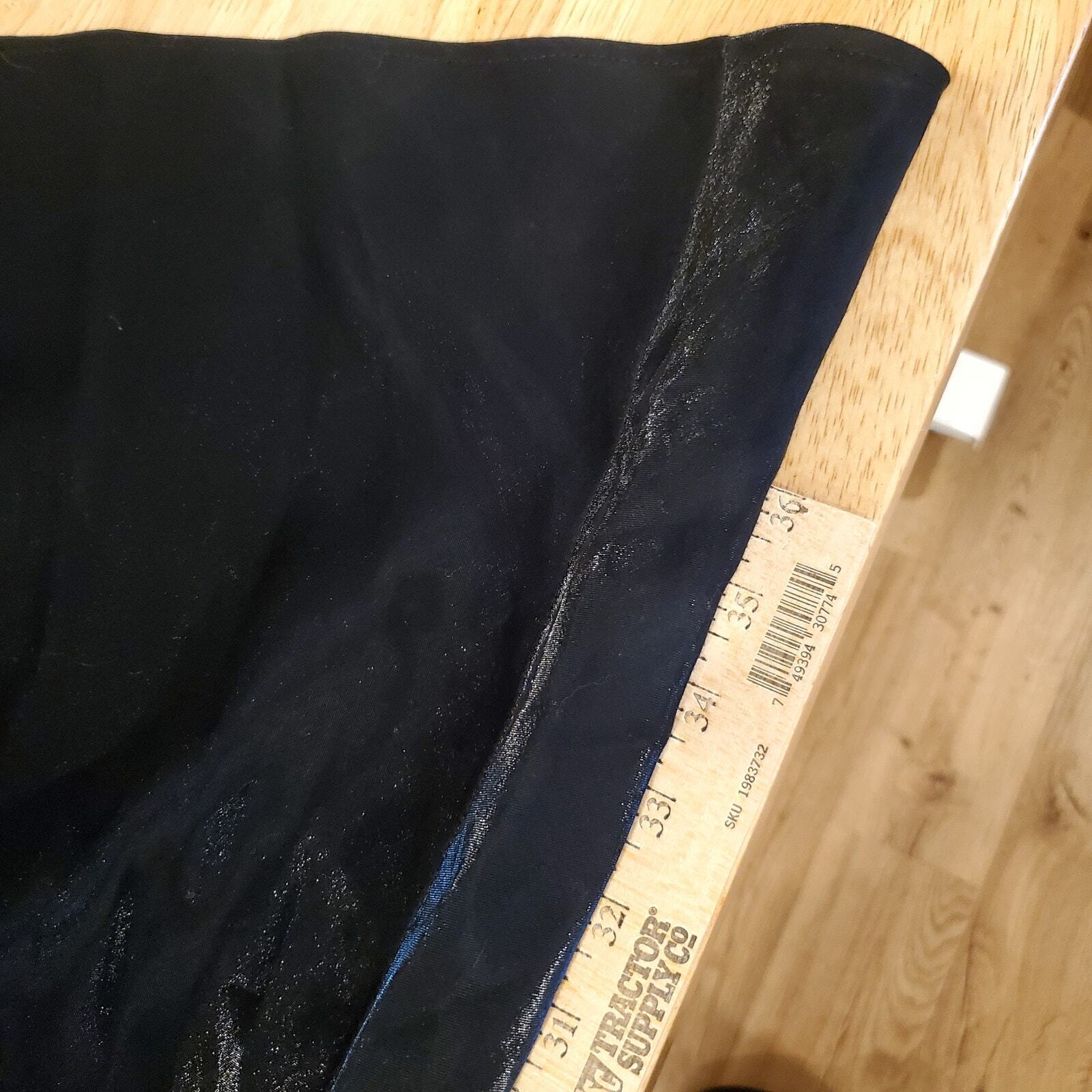 Vintage Studio Jax 10 Liquid Look Flowy Black Rayon shimmer Formal 30" Waist