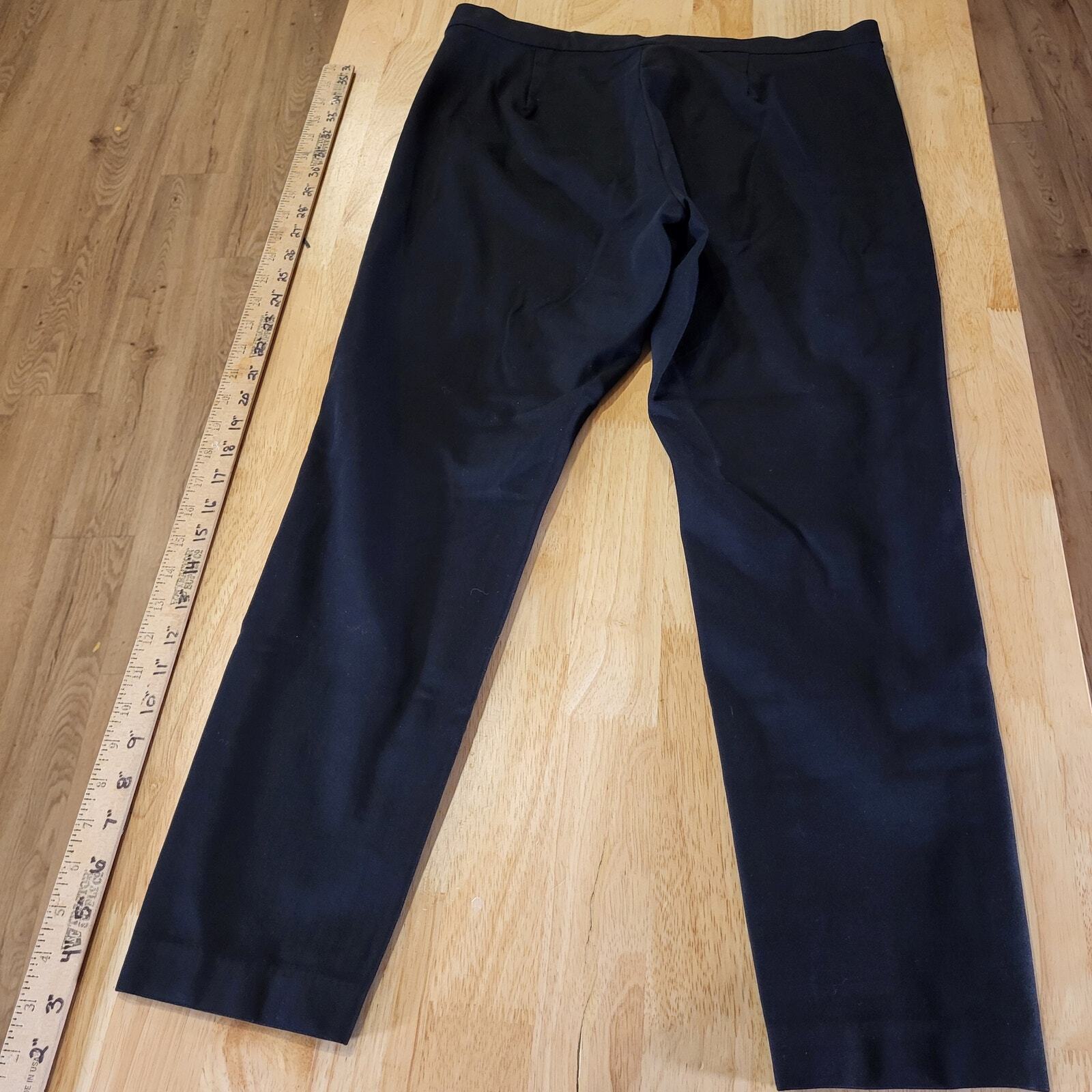 Banana Republic Devon Black High Rise Fitted Through Leg Ankle Slimming Stretch 